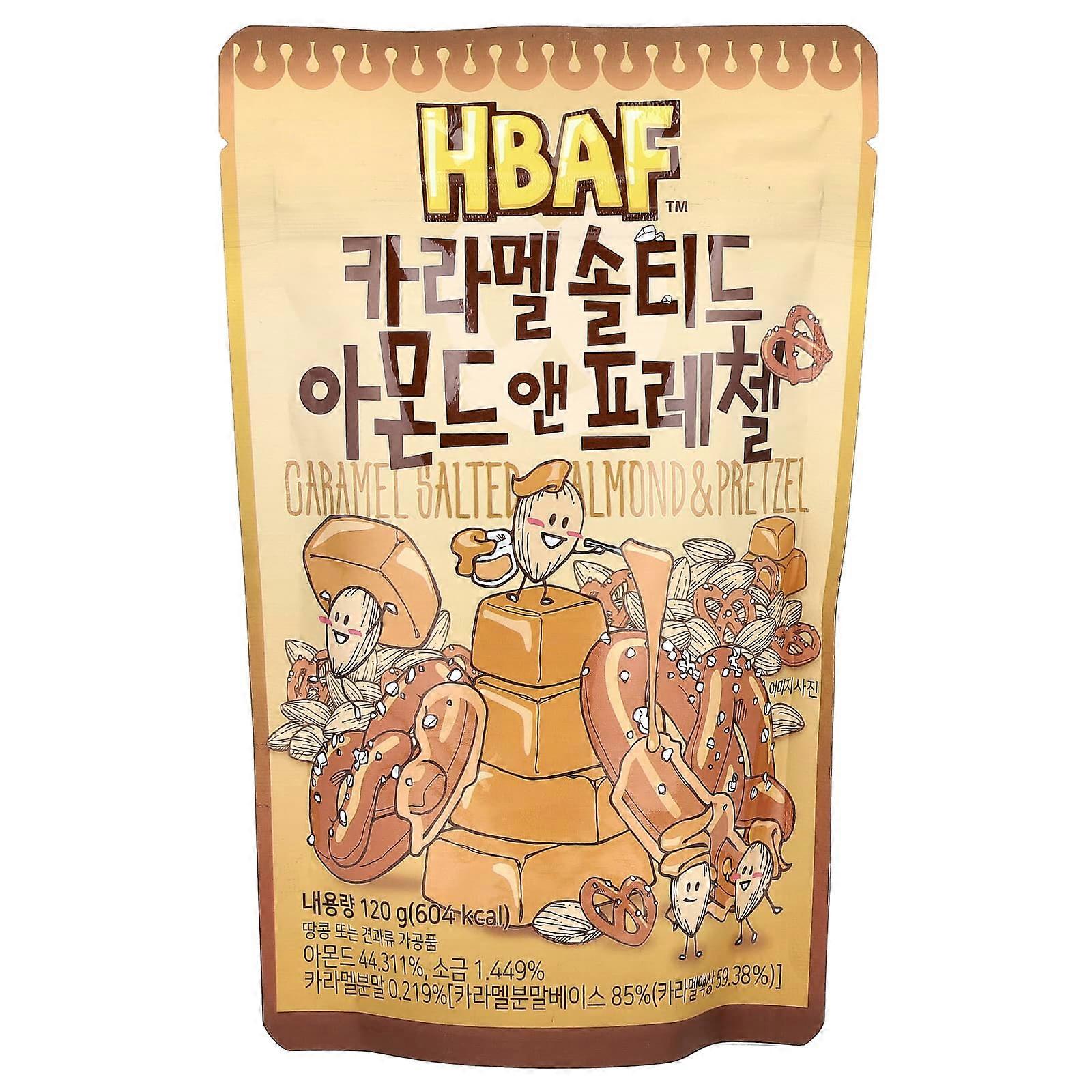 Karamelli-suolattu manteli- ja pretzel-suklaa, 120 g