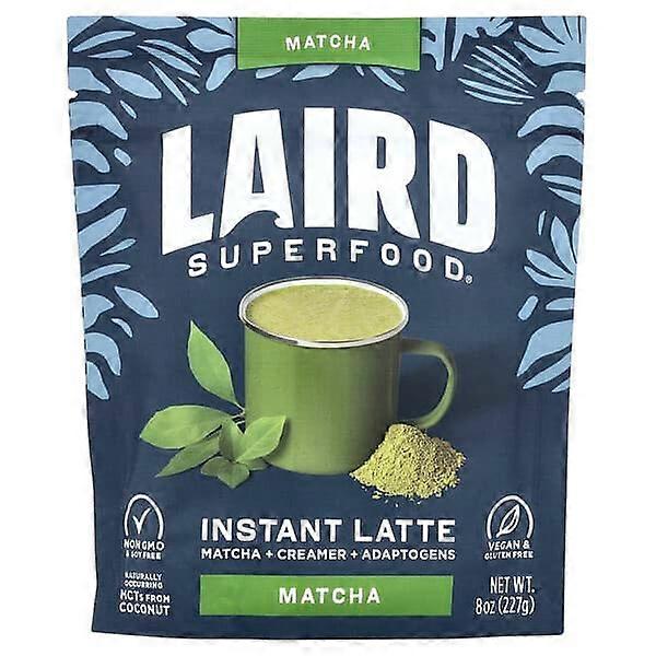 Laird Superfood, Instant Latte, Matcha + Cramer + Adaptogens, Matcha, 8 oz (227 g)