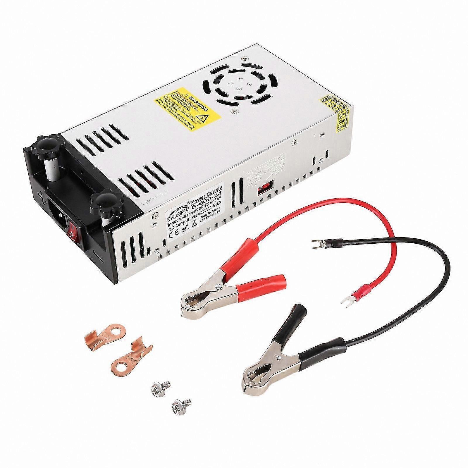 24V 600W gereguleerde DC-voeding met step-down transformator en clips