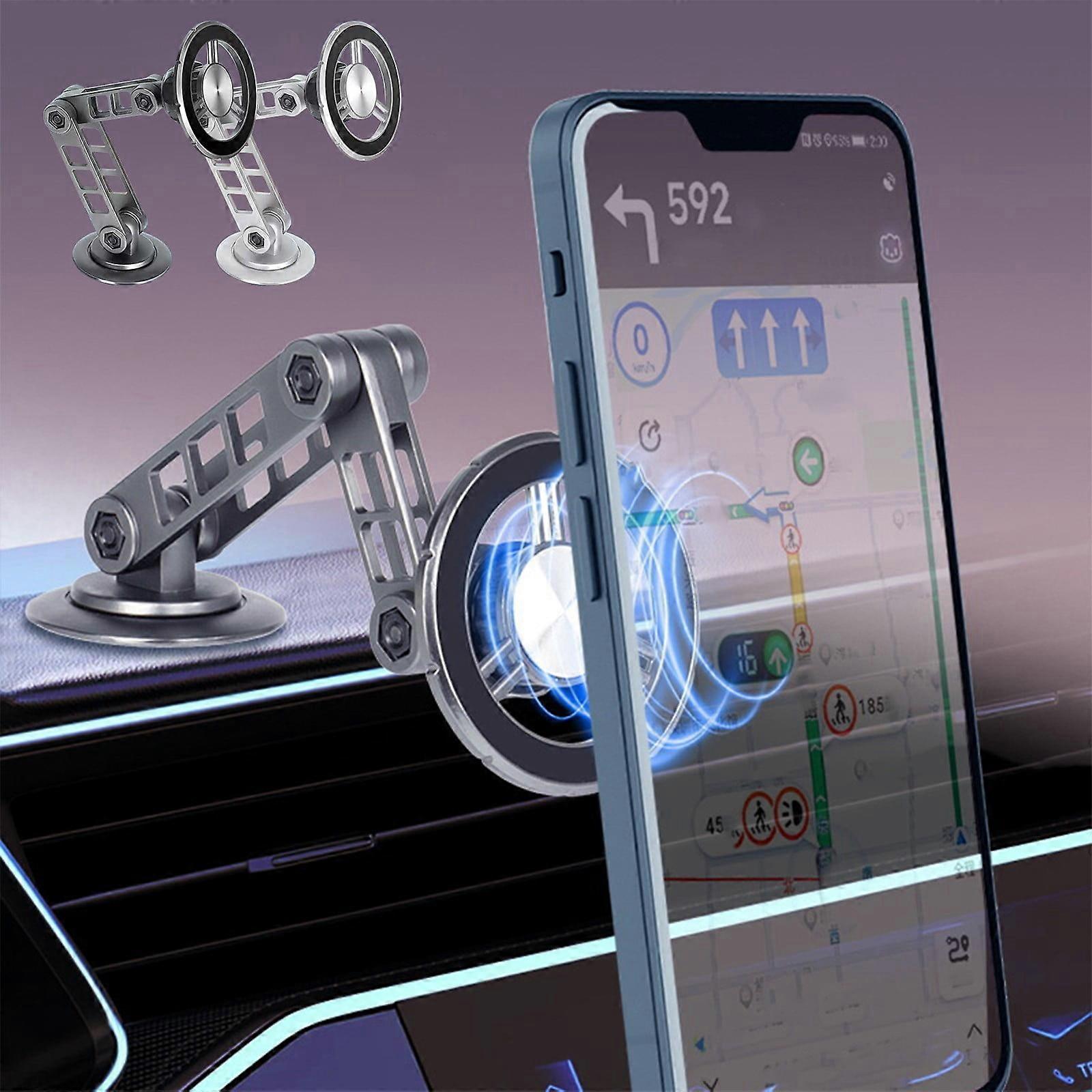 Jacenvly Magnetic Cell Phone Rack for Car, Compatible with iPhone & Android - Auto Accessories, Universal Mount Holder