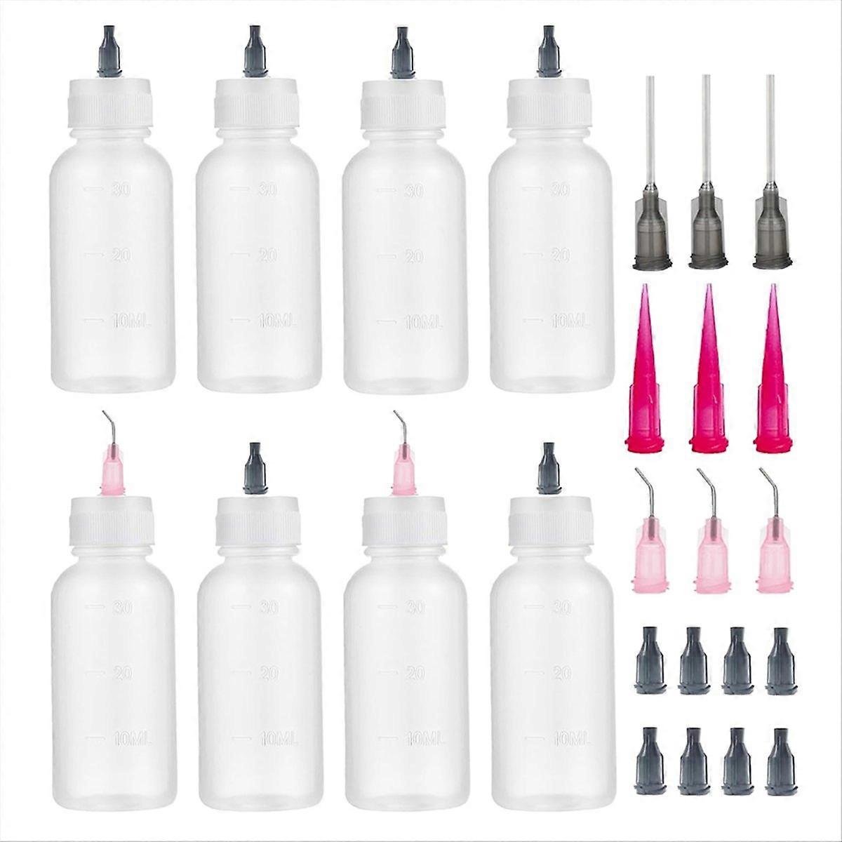8 Pcs Precision Tip Applicator Bottle, for Paint Quilling Craft,30ML