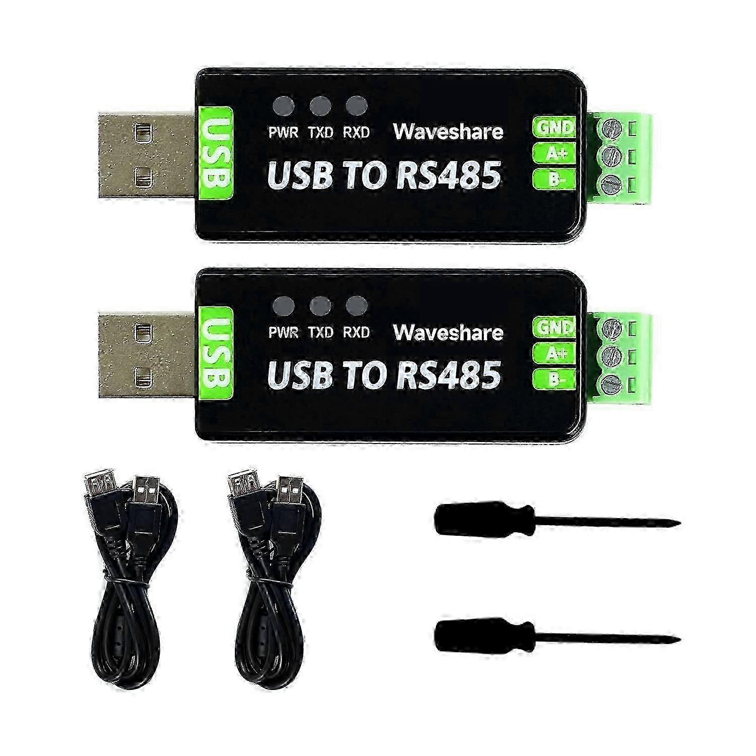 2 PCS USB to RS485 Converter for Industrial Control Equipments