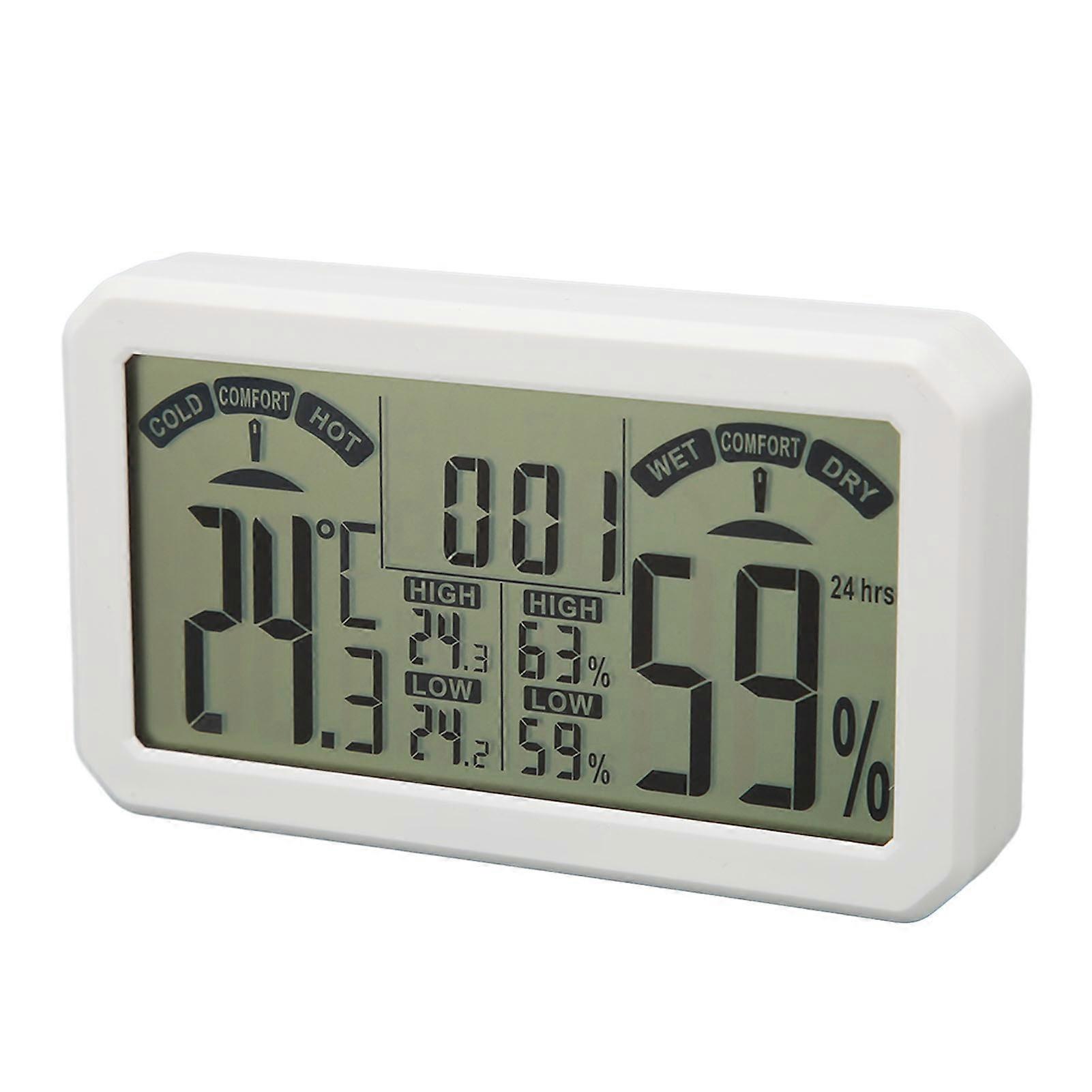 Temperature Humidity Meter Digital High Accuracy Electronic Wall Mount Thermometer Hygrometer for Greenhouse 
