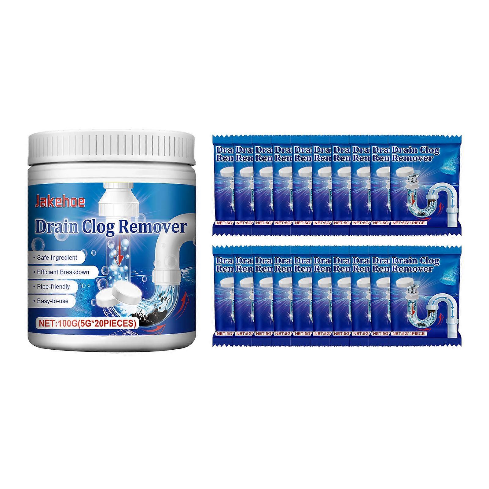 Drain Clog Remover, Toilet Drain Unclogging Deodorant Anti-Clogging Dissolving Cleaning Tablets