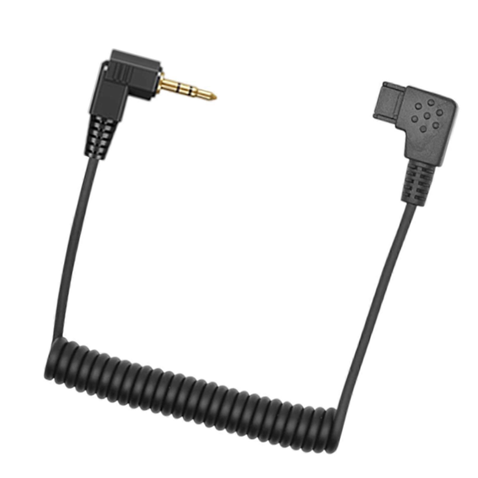 Durability Gold Plate 2.5mm Shutter Remote Cable Spring Flash PC Syncing Cable For MultiBrand Camera Flash Synchronization Multicolor