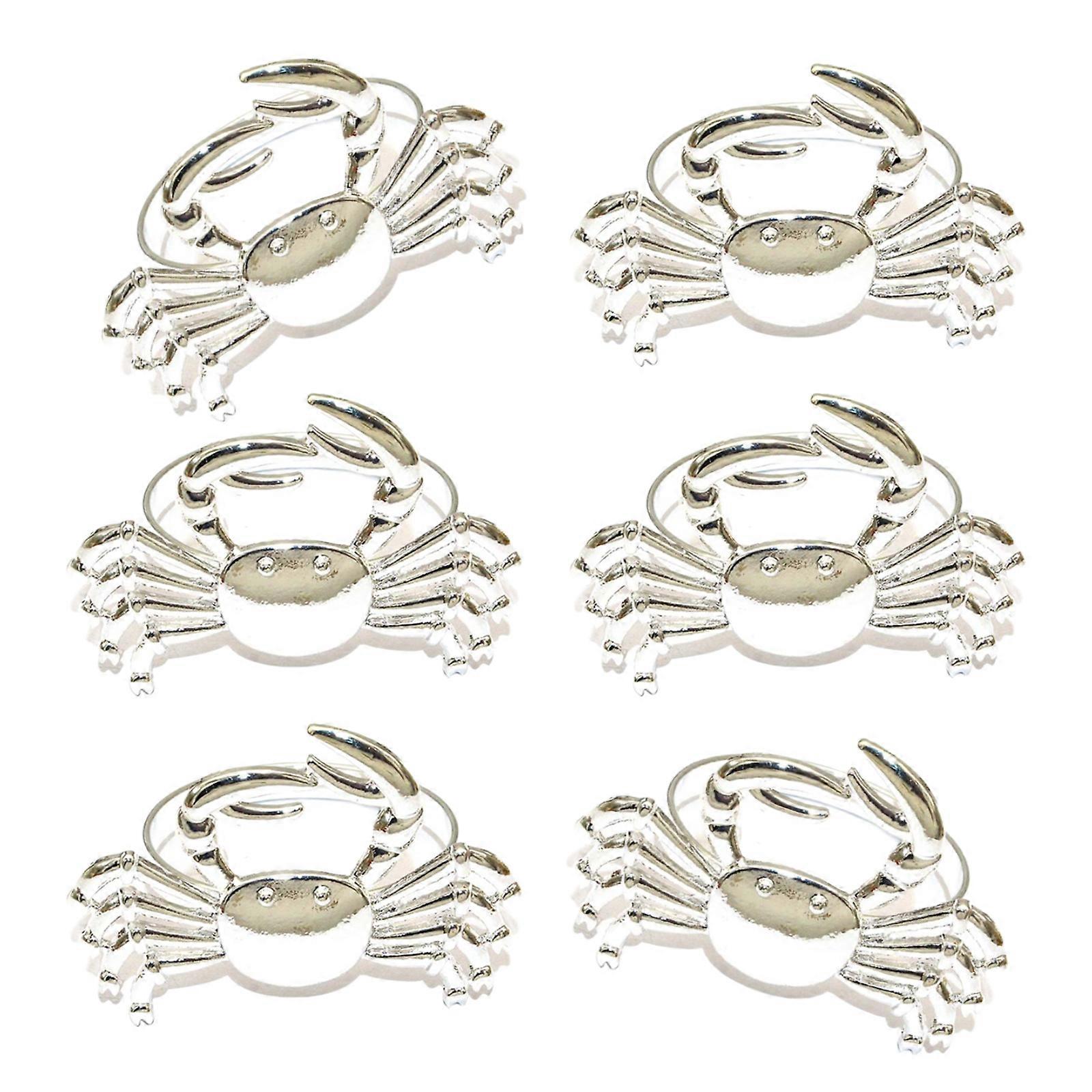 Metal Crablet Shape Napkins Holders Gold Tableware Accessory for Dining and Parties Multicolor