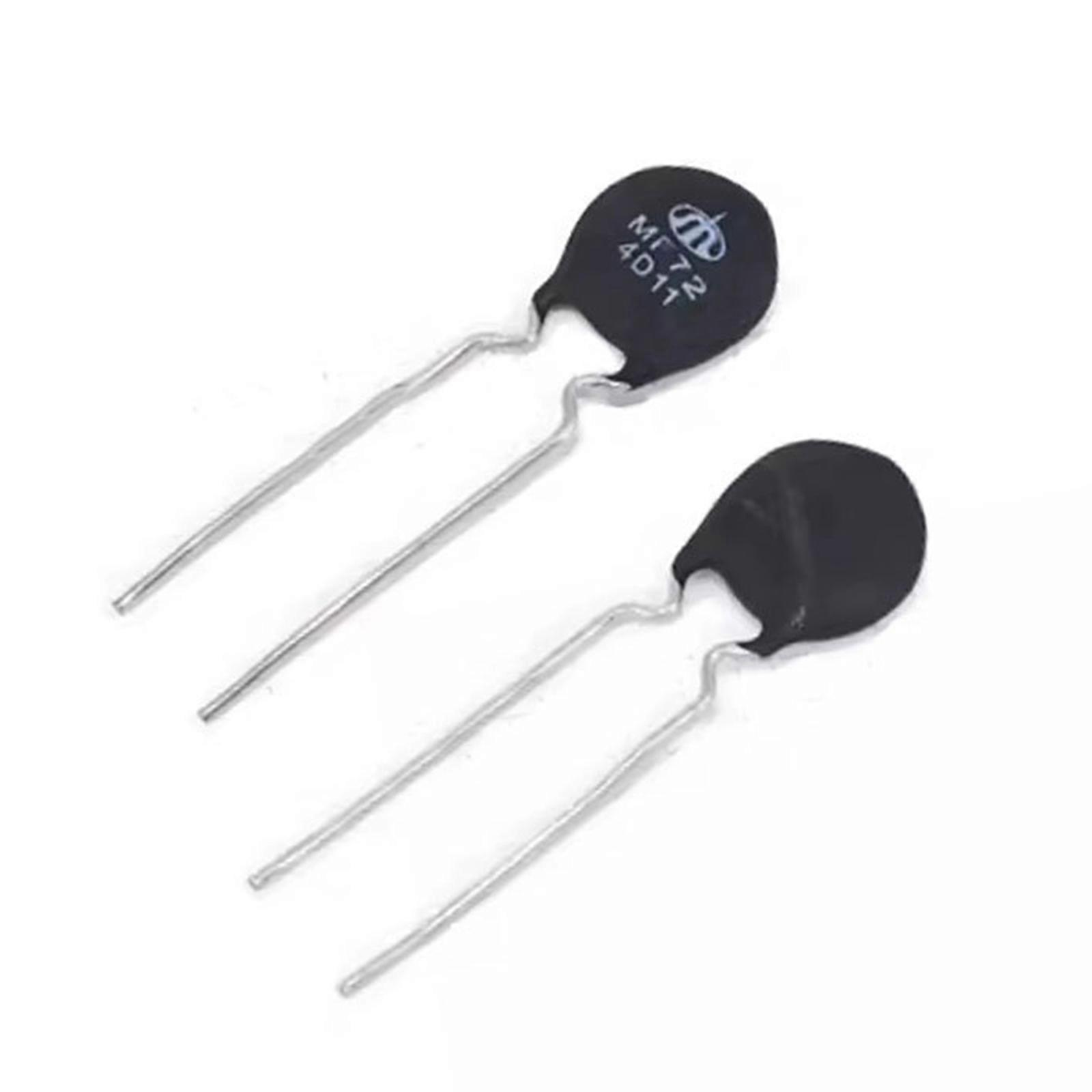 100Pieces NTC Thermistors Resistor MF72 4D11 Inrush Current Limiter Temperature Sensor Accurate Temperature Measurement Multicolor