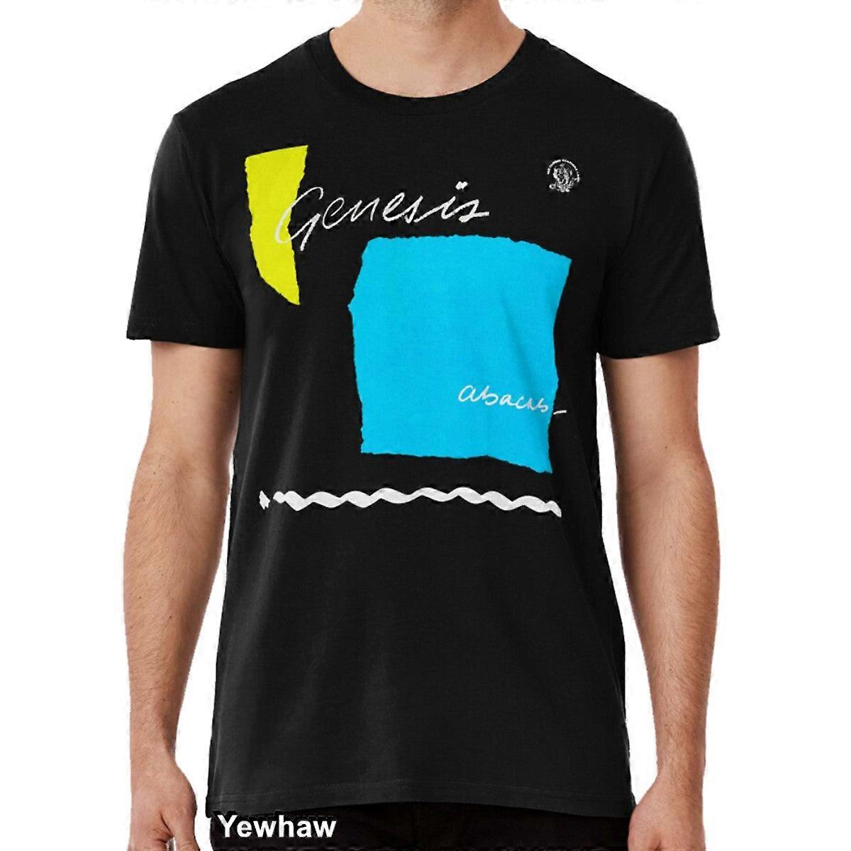 Genesis Abacab Single Black T-shirt Phil Collins Peter Gabriel