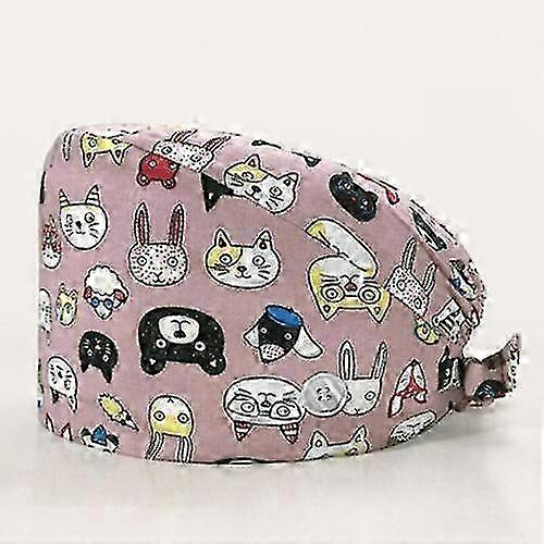 Surgical Elastic Adjustable Cotton Cap