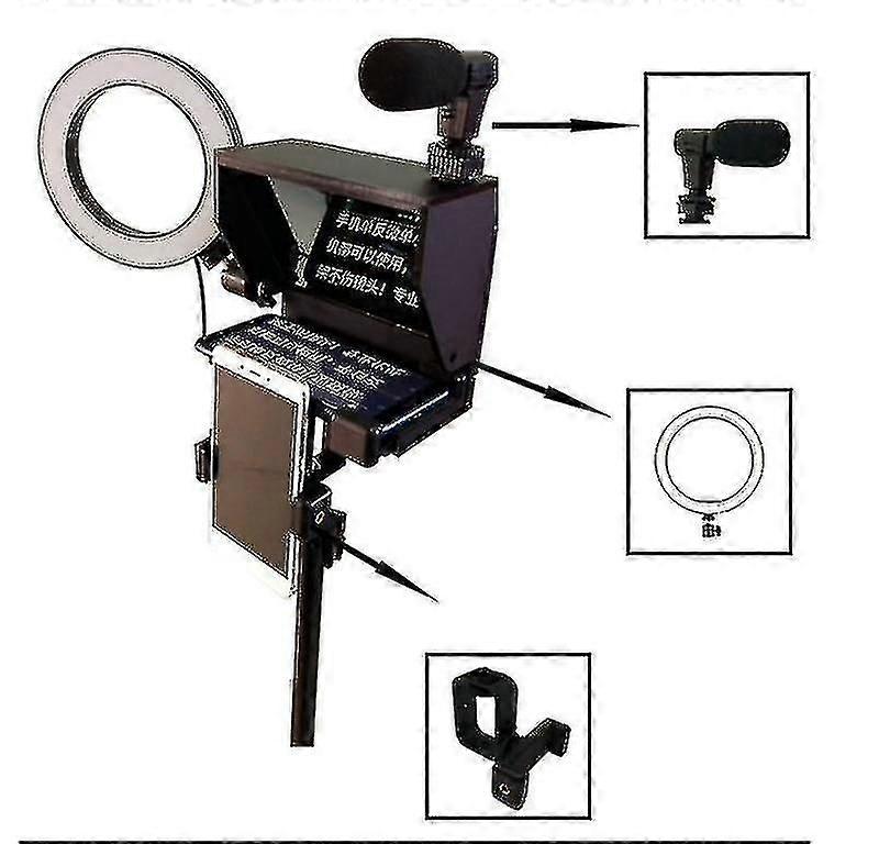 リモートコントロール付きポータブルスマートフォンテレプロンプター