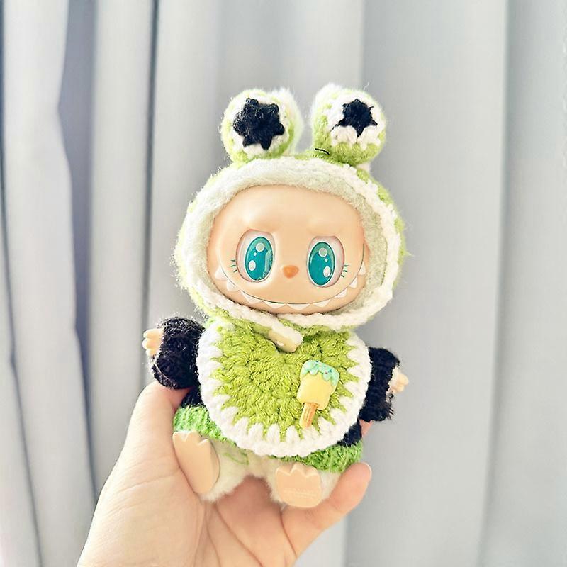 [Clothes only] First and second generation keychain Labubu clothes pendant Labubu sweater headband Japanese three-piece set cute