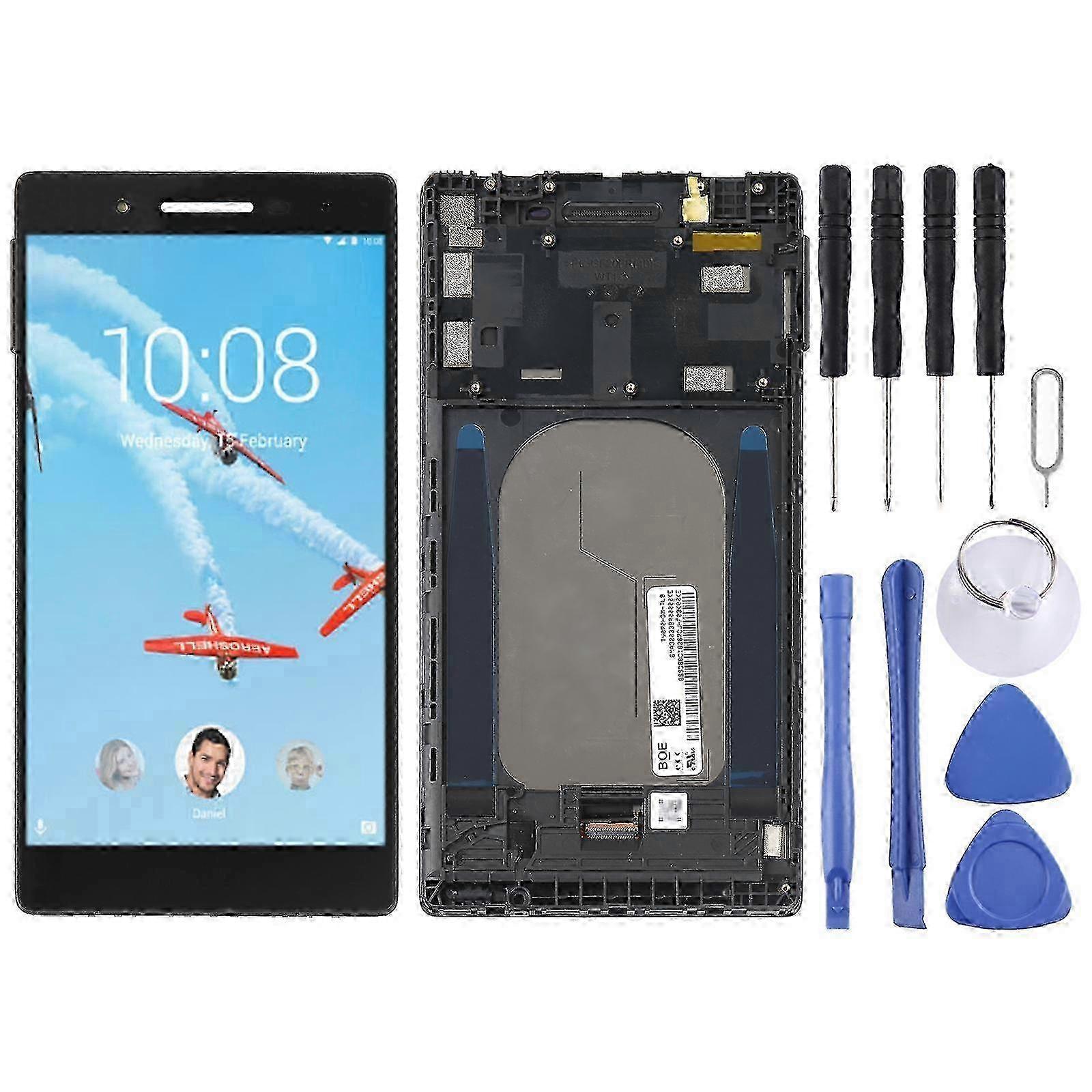 COMPATIBLE LCD Screen For Lenovo Tab 7 TB-7504N TB-7504X TB-7504F TB-7504 Digitizer Full Assembly with Frame(Black) 2025