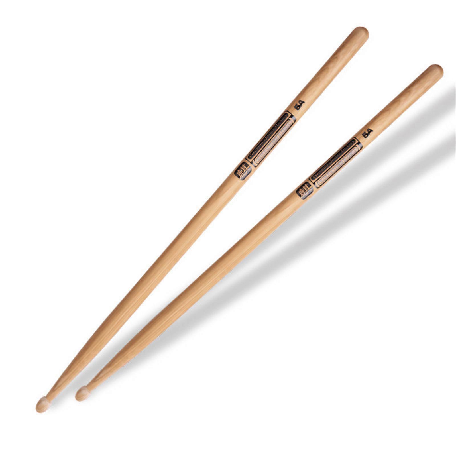 1Pair 5A Walnut Wood Drumsticks Simple Light Weight Drum Stick Nonslip Universals Drumsticks for Drummer, Beginner Multicolor