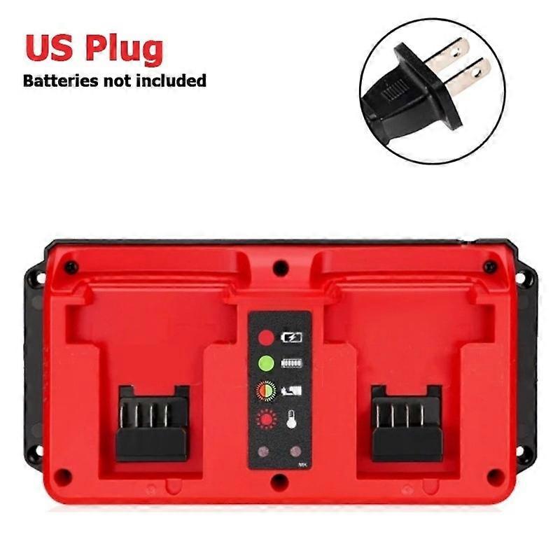 90W Fast Charger for Milwaukee 18V Battery Dual Port 48-11-1862 48-11-1880