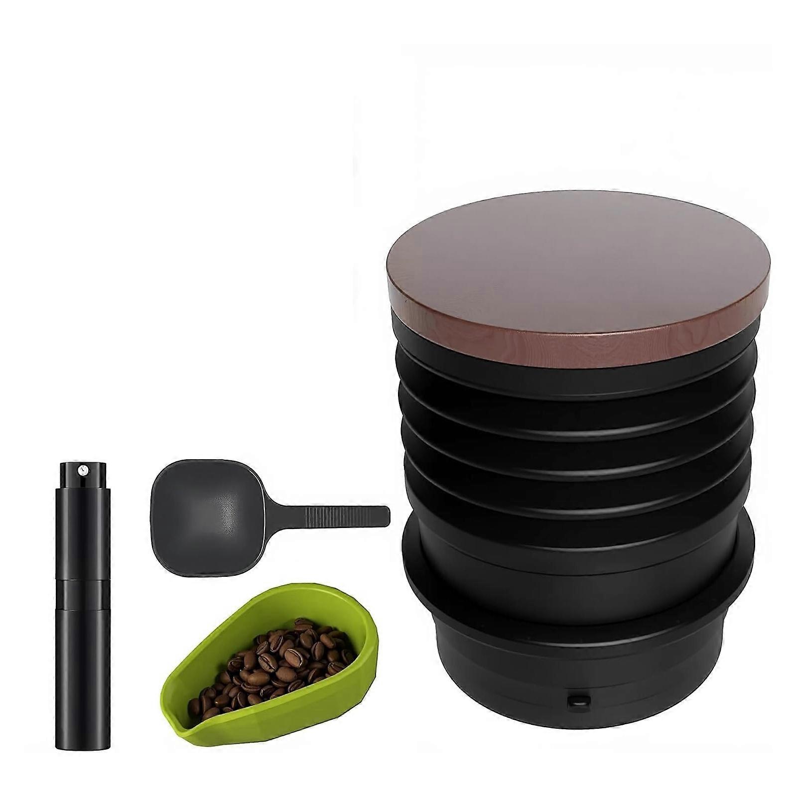 Ergonomic Grinder Cleaning Set Features Bellow Mechanism and 10g Spoon Metal Texture for Streamlined Coffee Preparation Multicolor