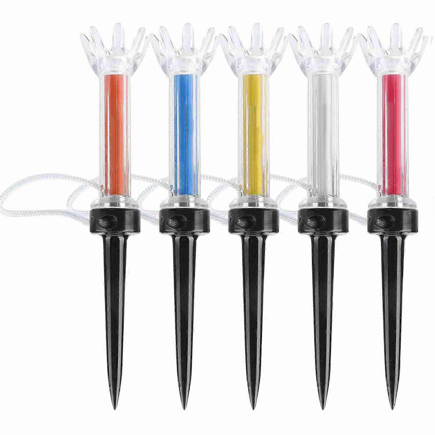 5Pcs Flexible Magnetic Plastic Golf Tee Training Practice Tool Accessory for Golfer(79mm)