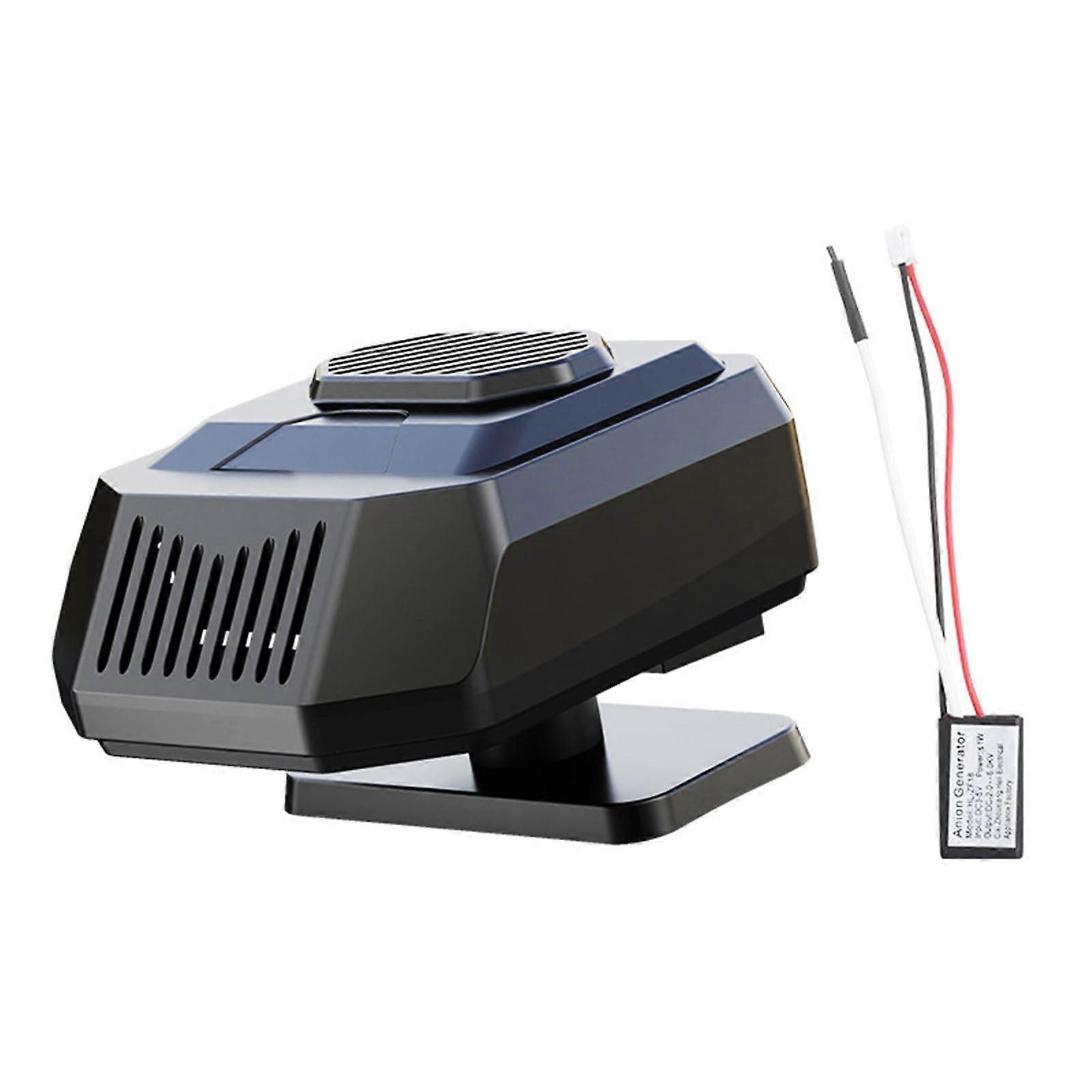 12V Car Heater and Defroster with 360° Rotation ABS Metal for Fast Windshield Defogging Portable