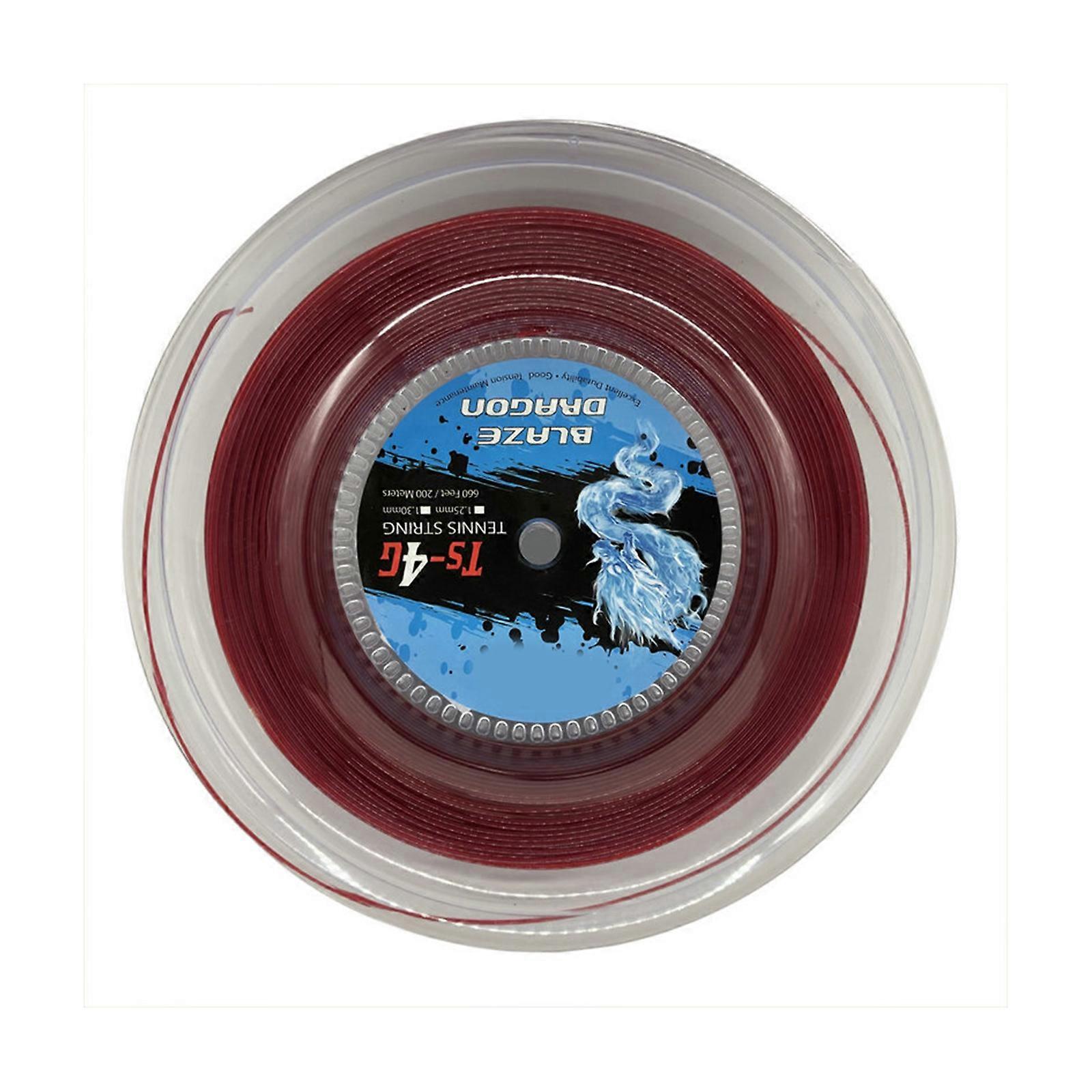 1.25/1.3mm Tennis Racquet String Polyester Badminton Tennis Racket Bat String Tenis Training Sport Playing String  Red