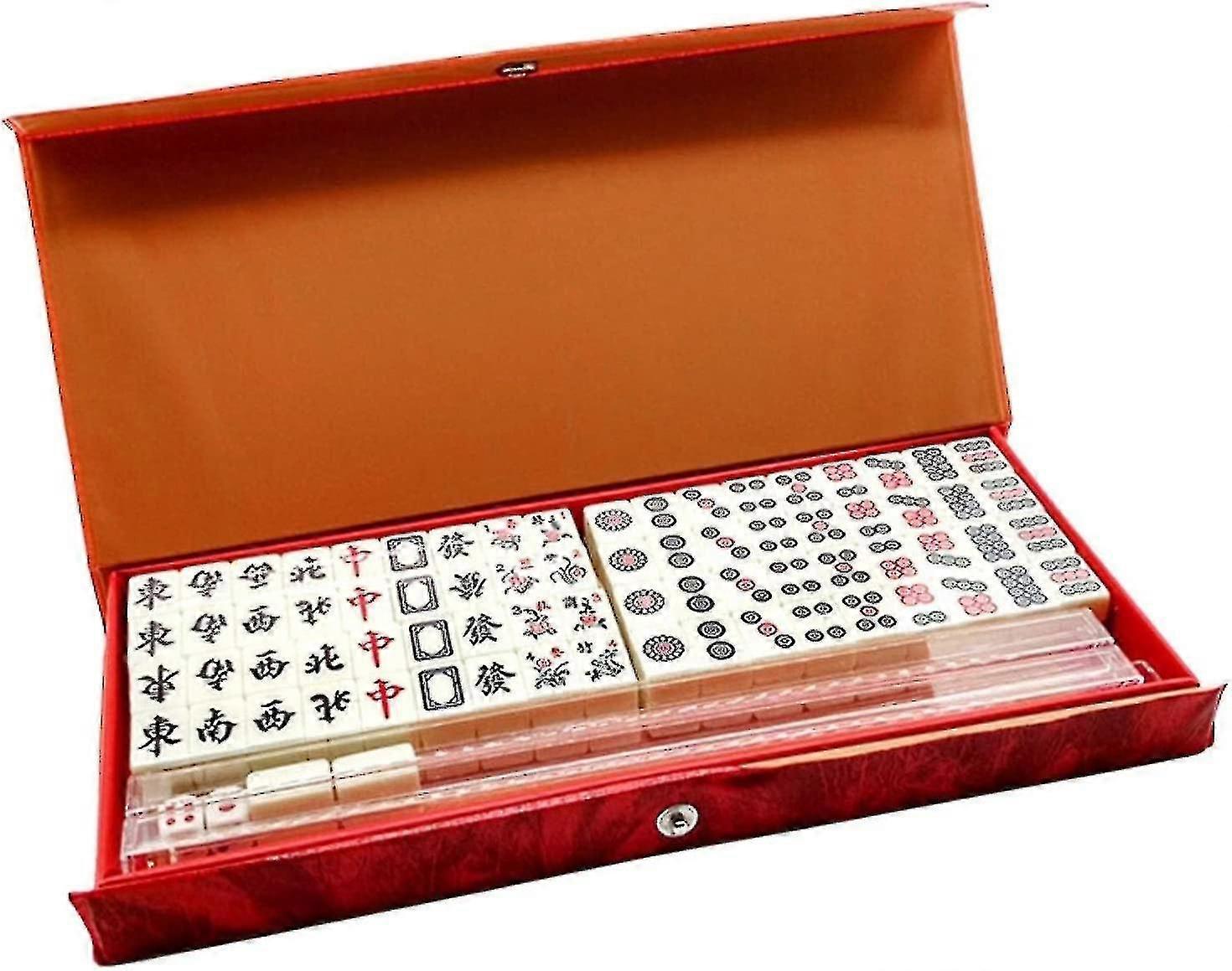 Professionele Chinese Mahjongset met 144 stenen