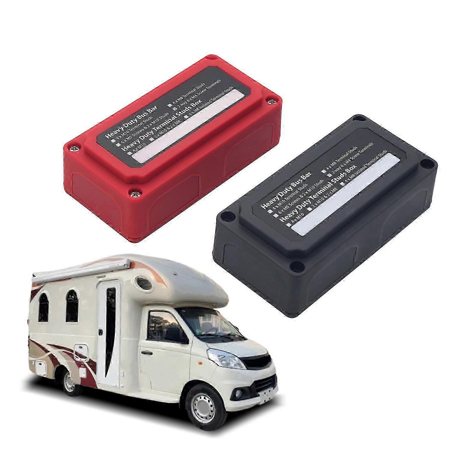 Universal Battery Terminal Connector Box Efficient Wire Management Neatly Consolidate Negative Cable in Vehicles Durable