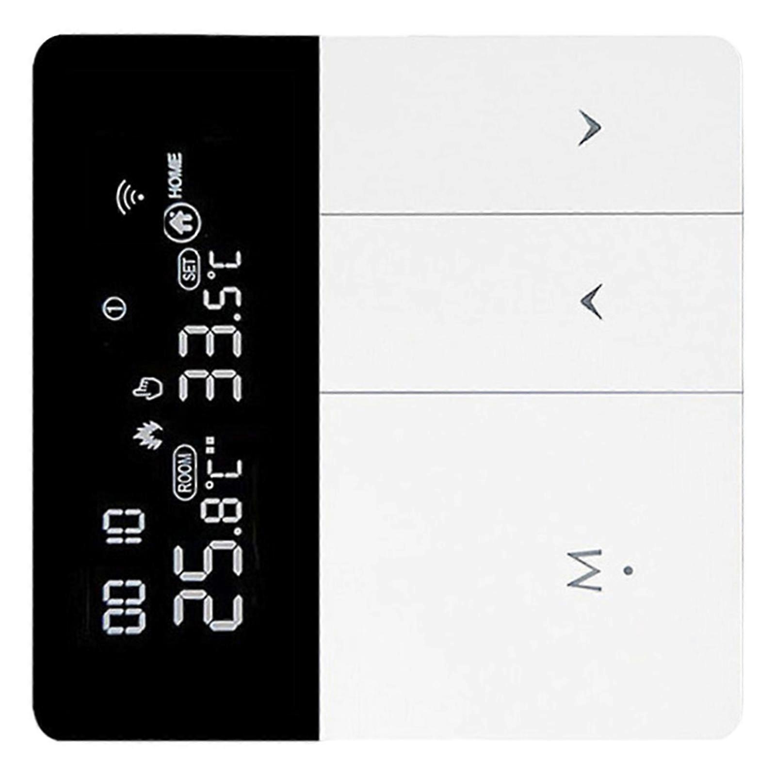 Advanced Thermostat Touchscreens Controller ABS Temperature Controller for Efficient Electric Water Gas Boiler Heating  White
