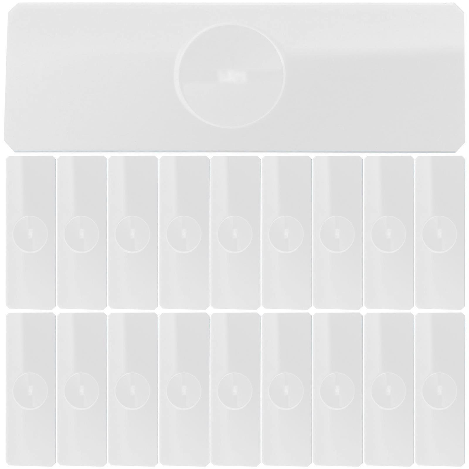 50 pcs Microscope Slide Glass Slides Laboratory Glass Microscope Slide for Aquatic Specimens (Single Concave)