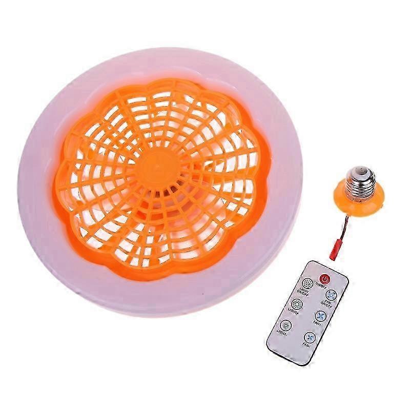 E27 Fan Lamp with Remote Control Adjustable Ceiling Light for Night Markets