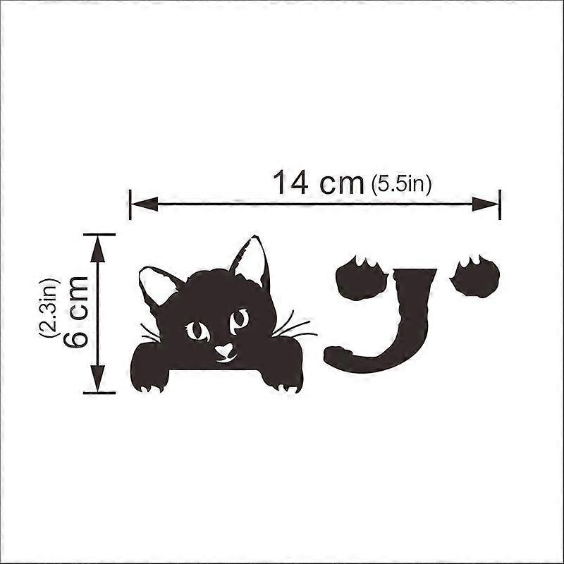 Waterproof Black Cat Switch Decal Stickers