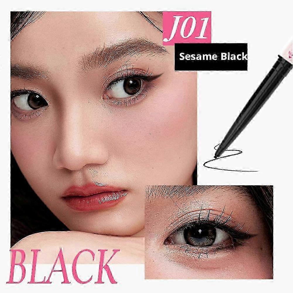 Double Ended Eyeliner Pencil Waterproof Smudge Proof High Color Rendering for Daily and Occasional Makeup