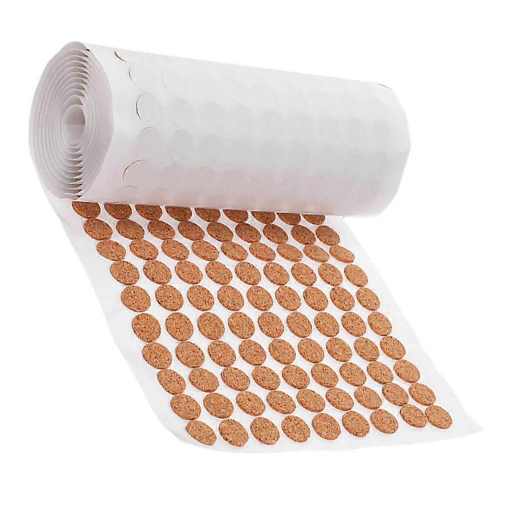 Light Brown Self Adhesive Cork Pads Cabinet Door Protector 1 Roll