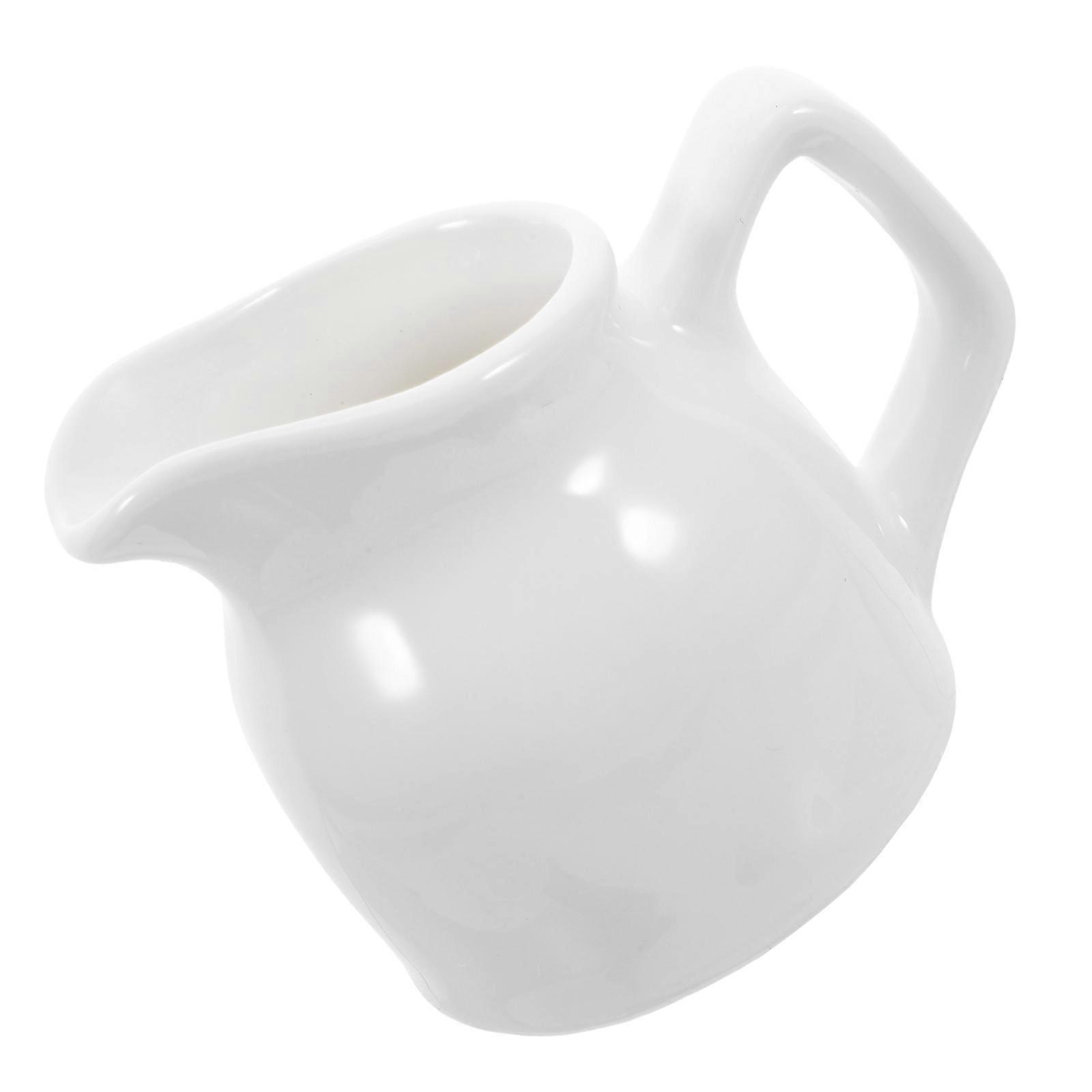 Dipping Cups With Handle Ceramic Pitcher For Kitchen Use Professional Style Sauce Dispensing 1Pcs