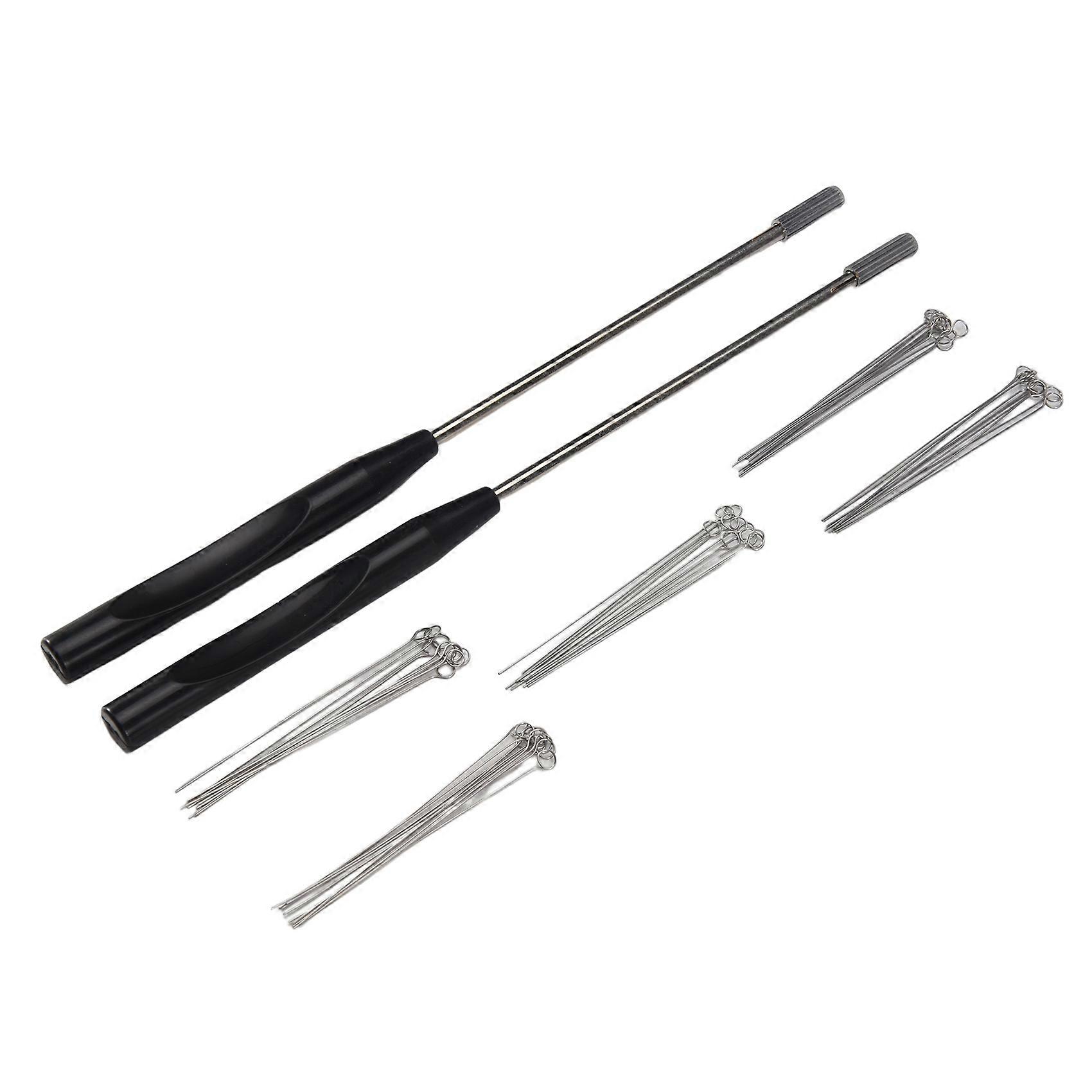 10PCS Reusable Inoculating Loop Holders with 250Pcs 10UL Nichrome Needle Tips Inoculation Loop for Lab