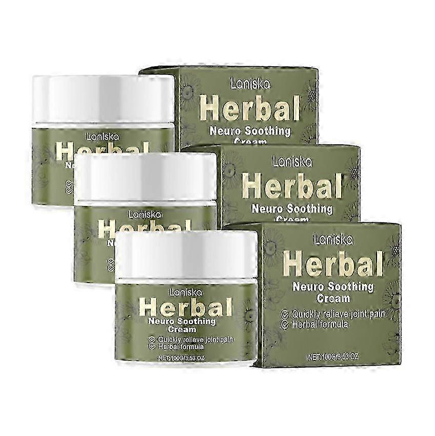 3 st Laniska örtvårdskräm: Lindrar obehag i leder och muskler för ökad komfort