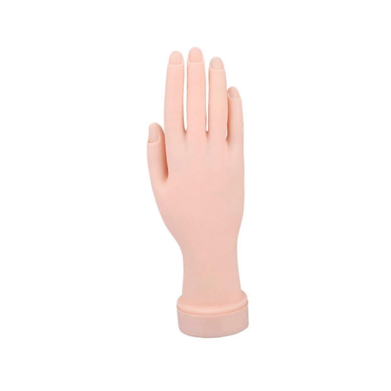 Practice Hand for Nail Art with Realistic Lifesized Design and Bendable Movable Joints for Manicure Training