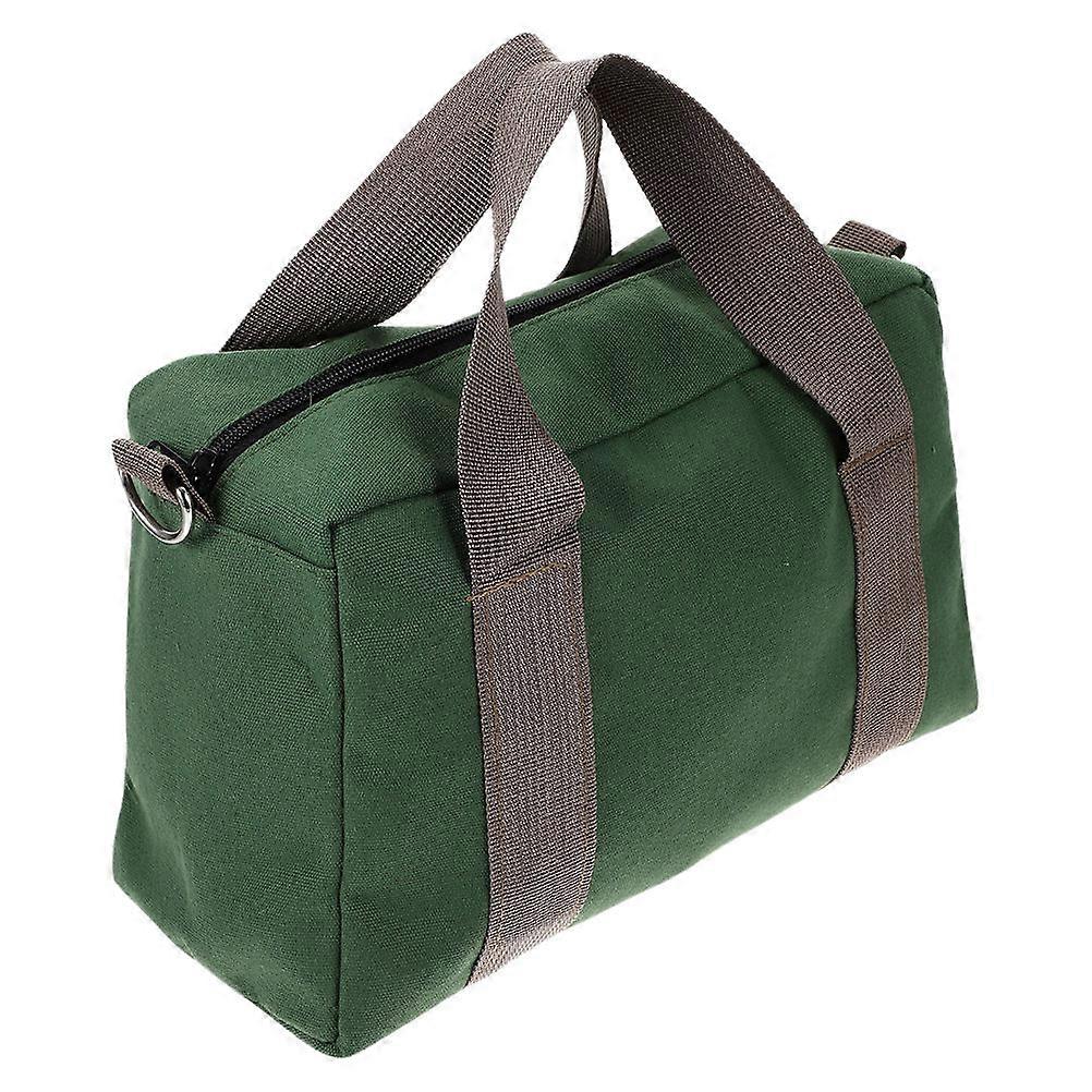 Green Canvas Tool Bag for Storage 1 Small Socket Wrench Organizer