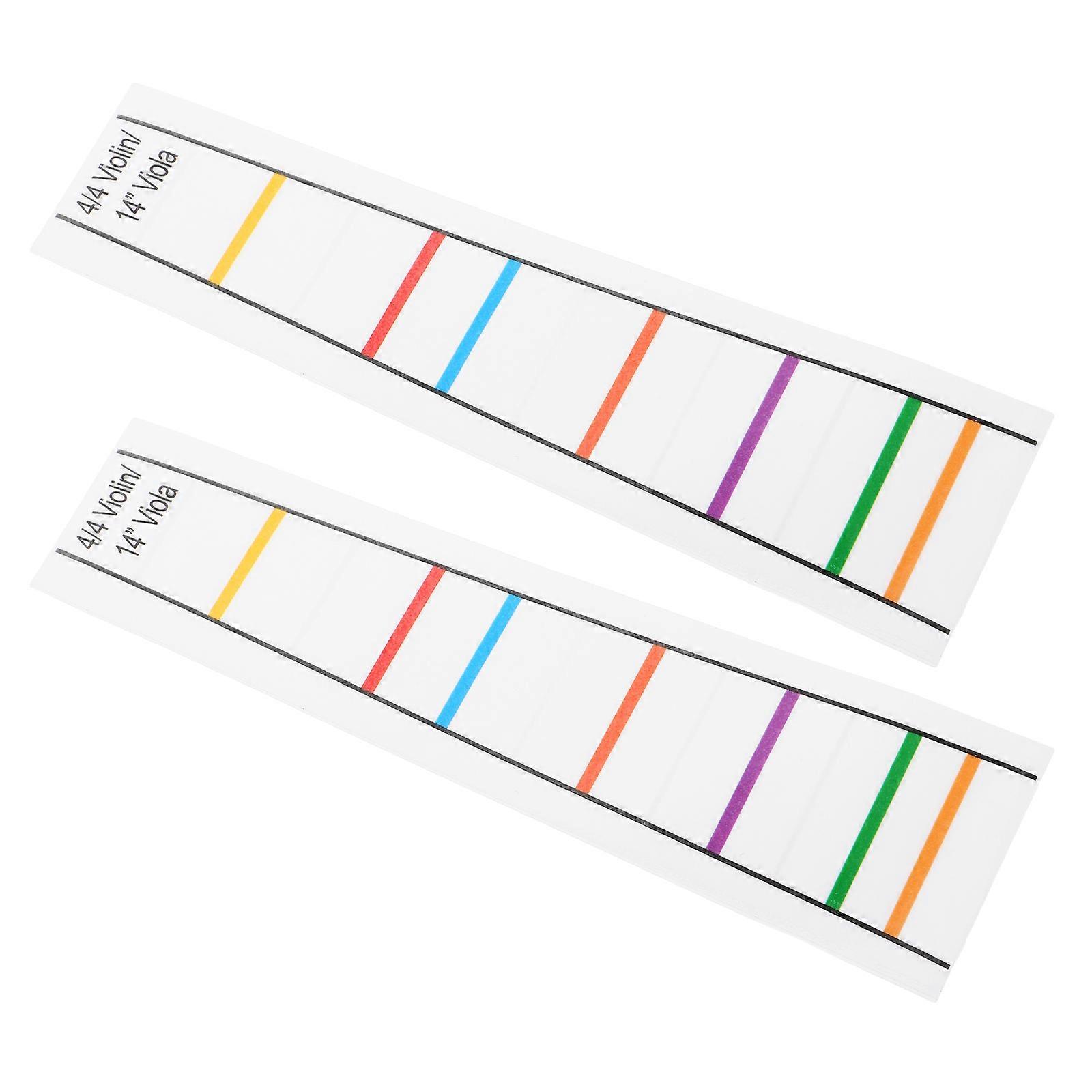 Finger Guide Transparent Violin Decal for Learning Finger Placement 2Pcs