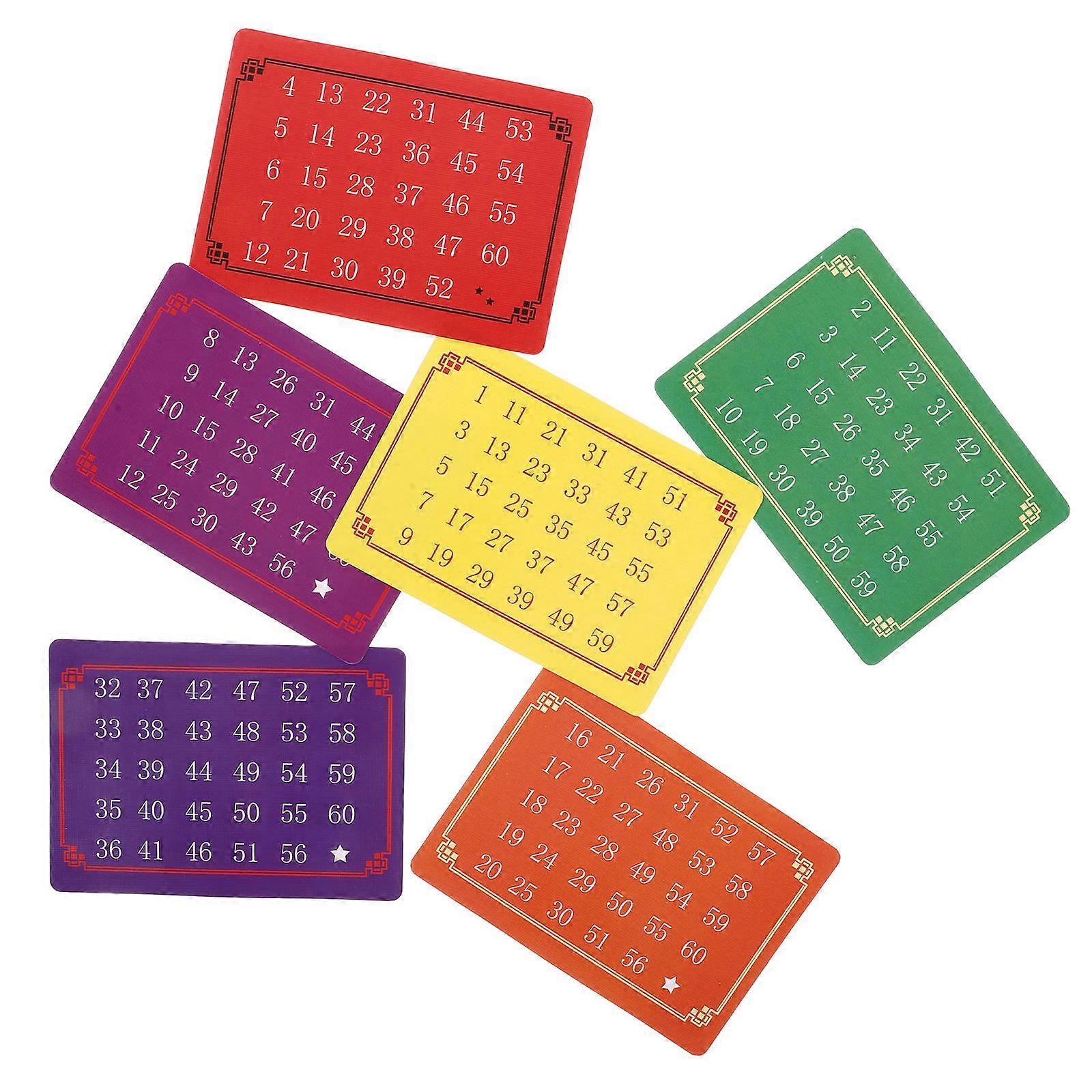 Telepathic Number Cards Mind Reading Tricks Toys for Stage 5Sets Paper