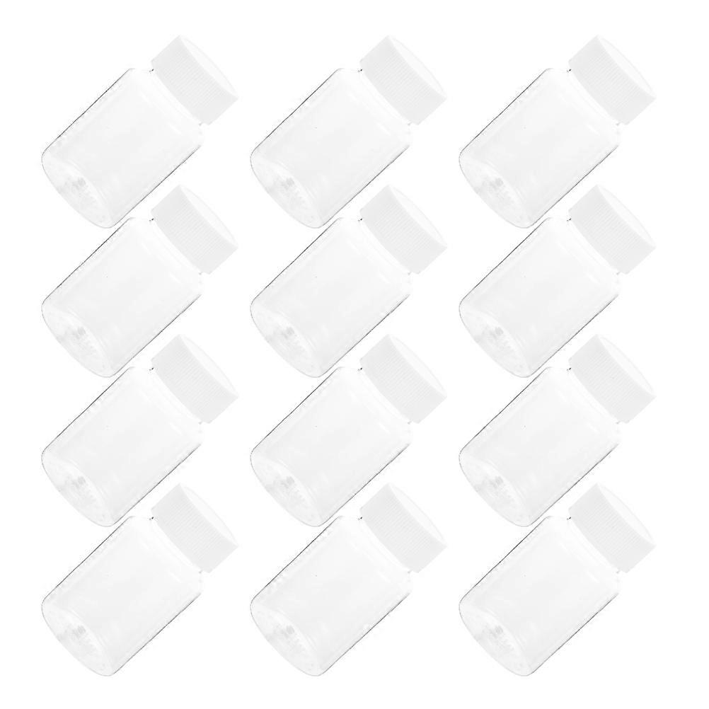 24Pcs Plastic Medicine Bottles Dispensing Vials for Storage Use
