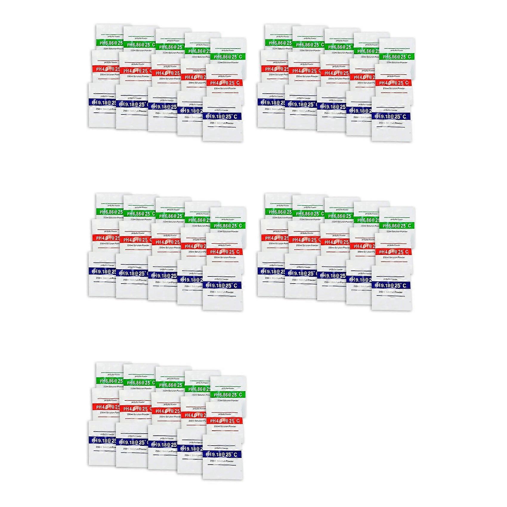 75 Pack PH Meter Buffer Solution Powder 6.86/4.00/9.18, PH Calibration Solution Packets for Precise PH Meter