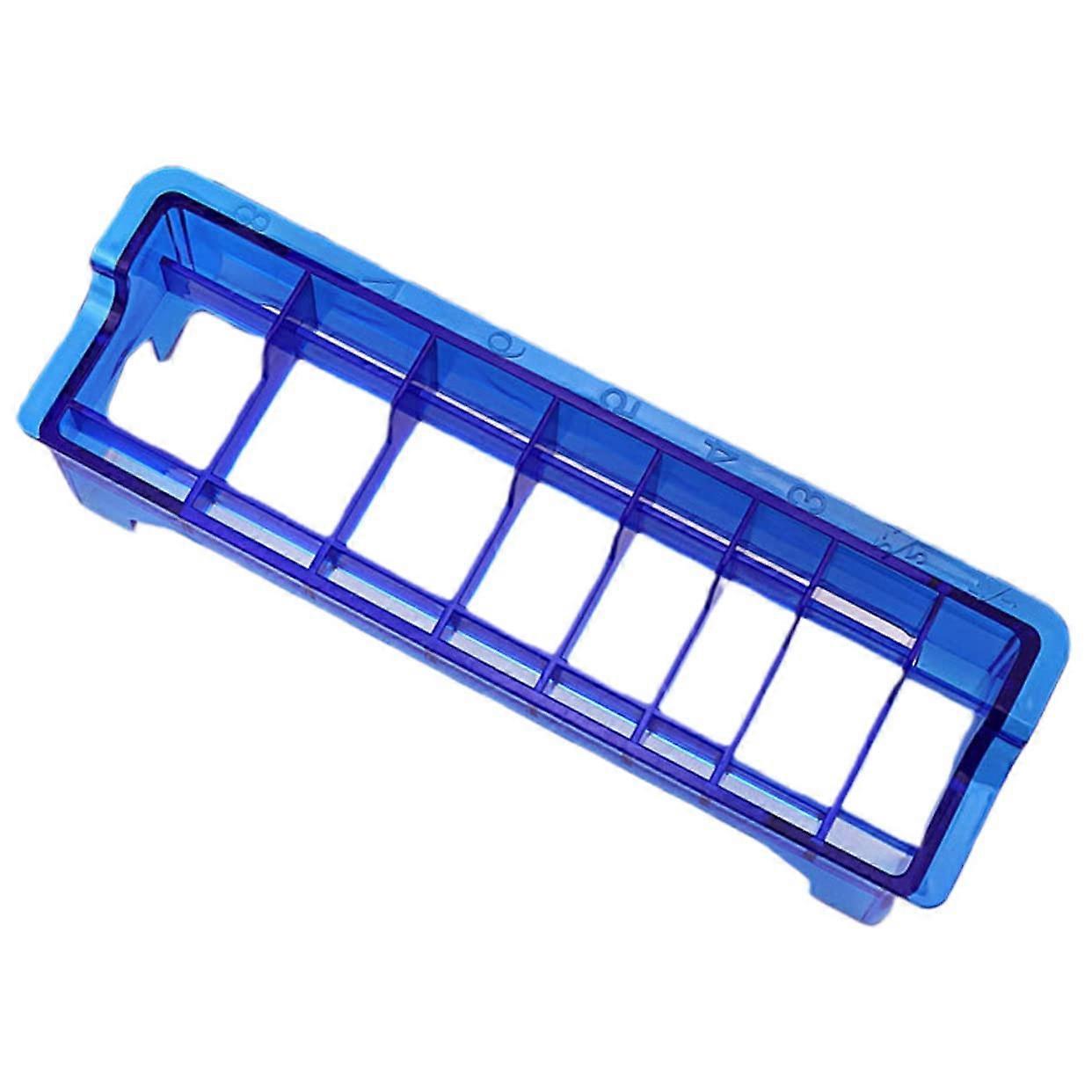 Clipper Guard Organizer Box 10Piece Adjustable Storage Case for Barbers and Home Hair Tools Blue