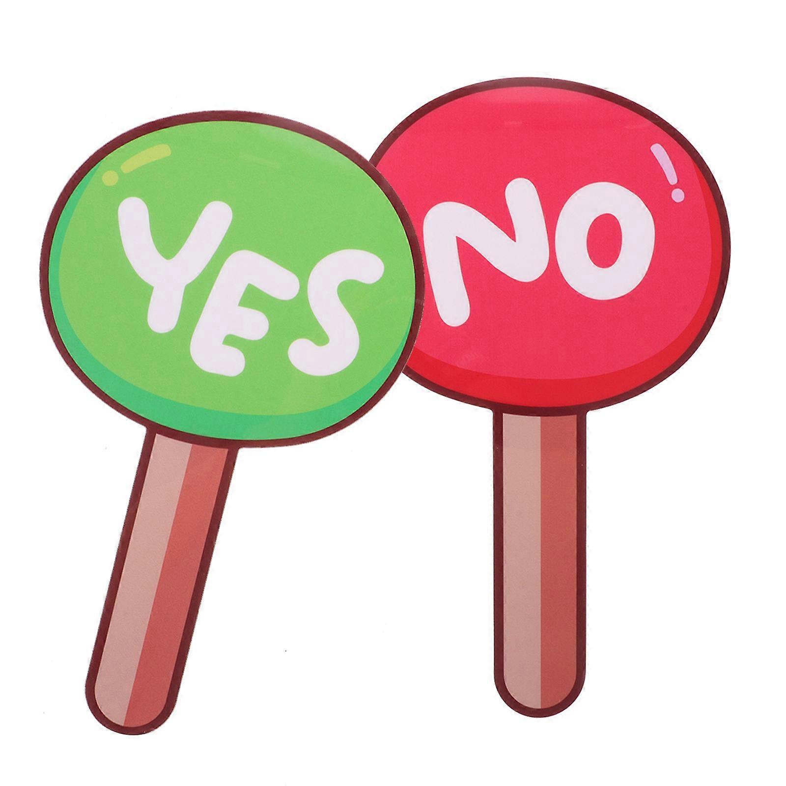 Duicepai Classroom Accessory Voting Board for Teachers 2Pcs PVC Paddle