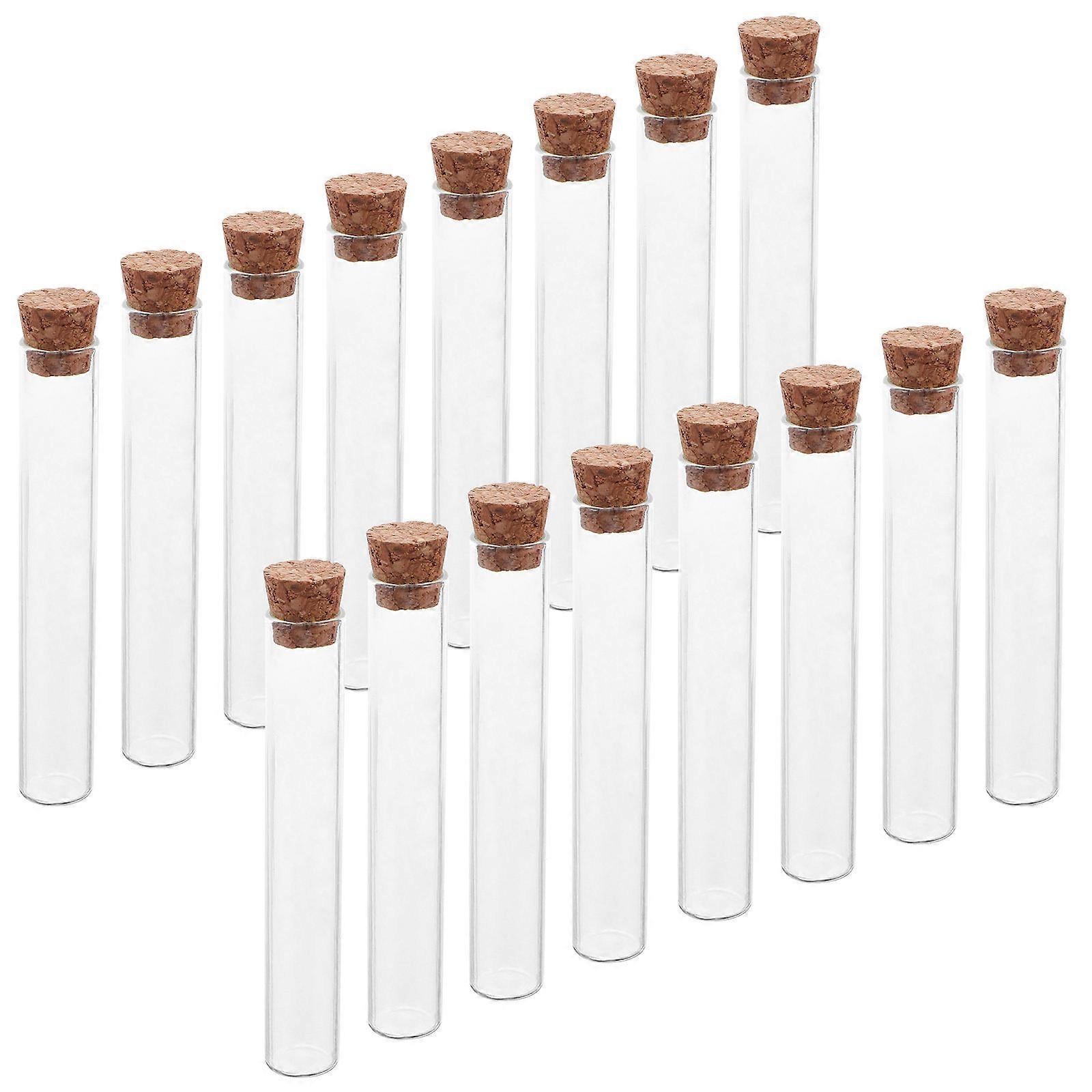 40Pcs Glass Test Tubes for Aromatherapy with Cork for Home Use