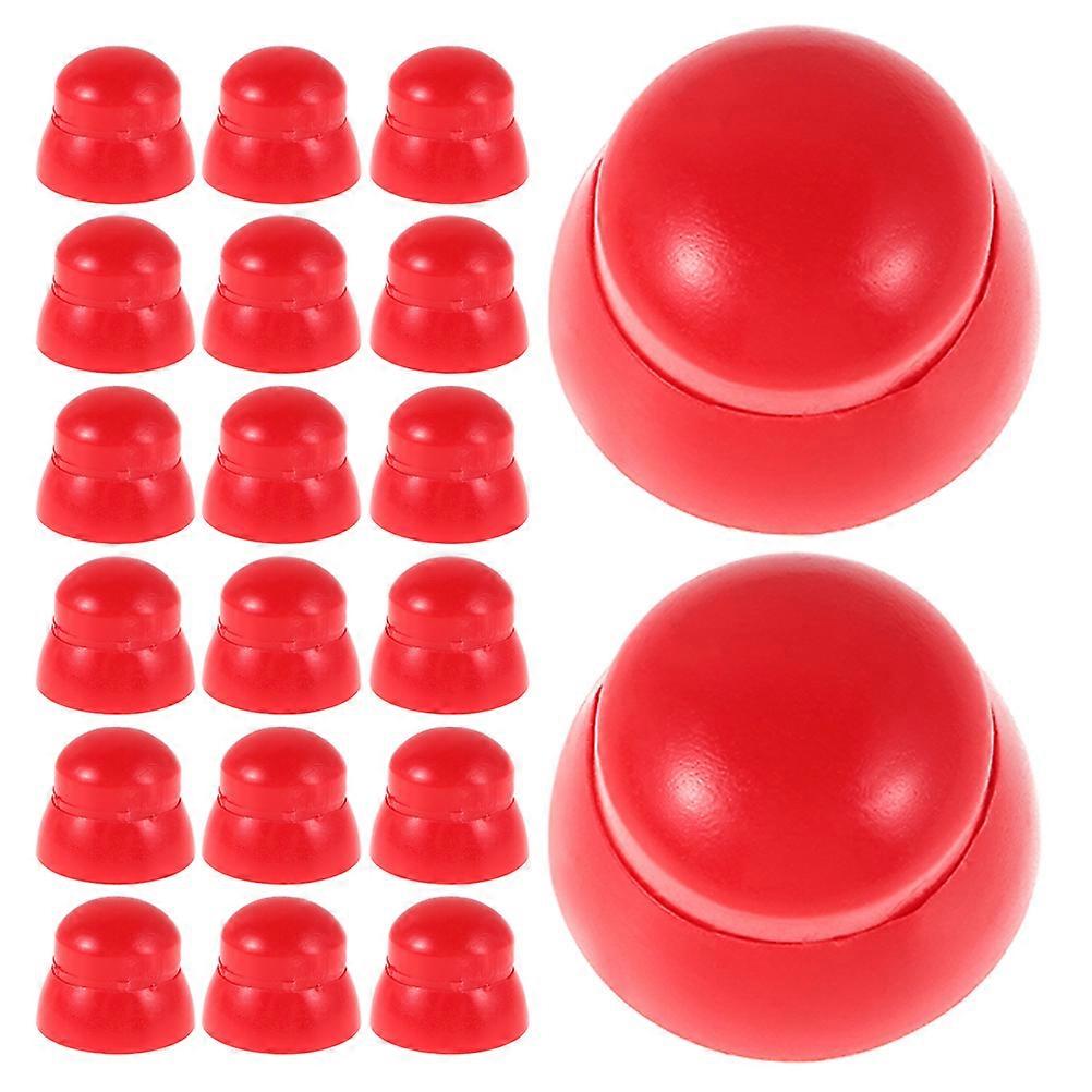 Red Playground Nut Protection Caps Plastic Bolt Safety Cap 30Pcs