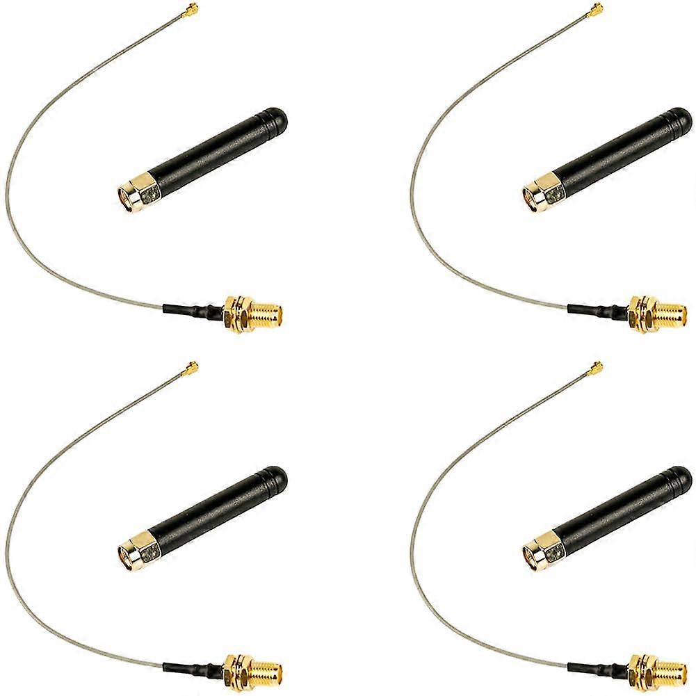 915MHz LoRa Antenna US915 Band 2dBi U.FL to SMA Cable for Heltec ESP32 CubeCell HTCCAB02S GPS (4 Pack)