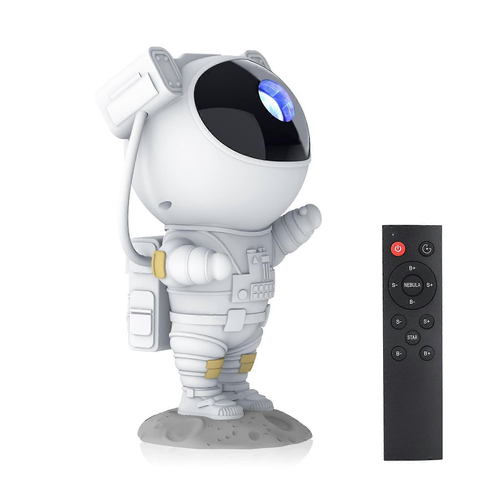 Astronaut Galaxy Projector with Remote, 360° Rotating Colorful Starry Sky Night Light for Bedroom