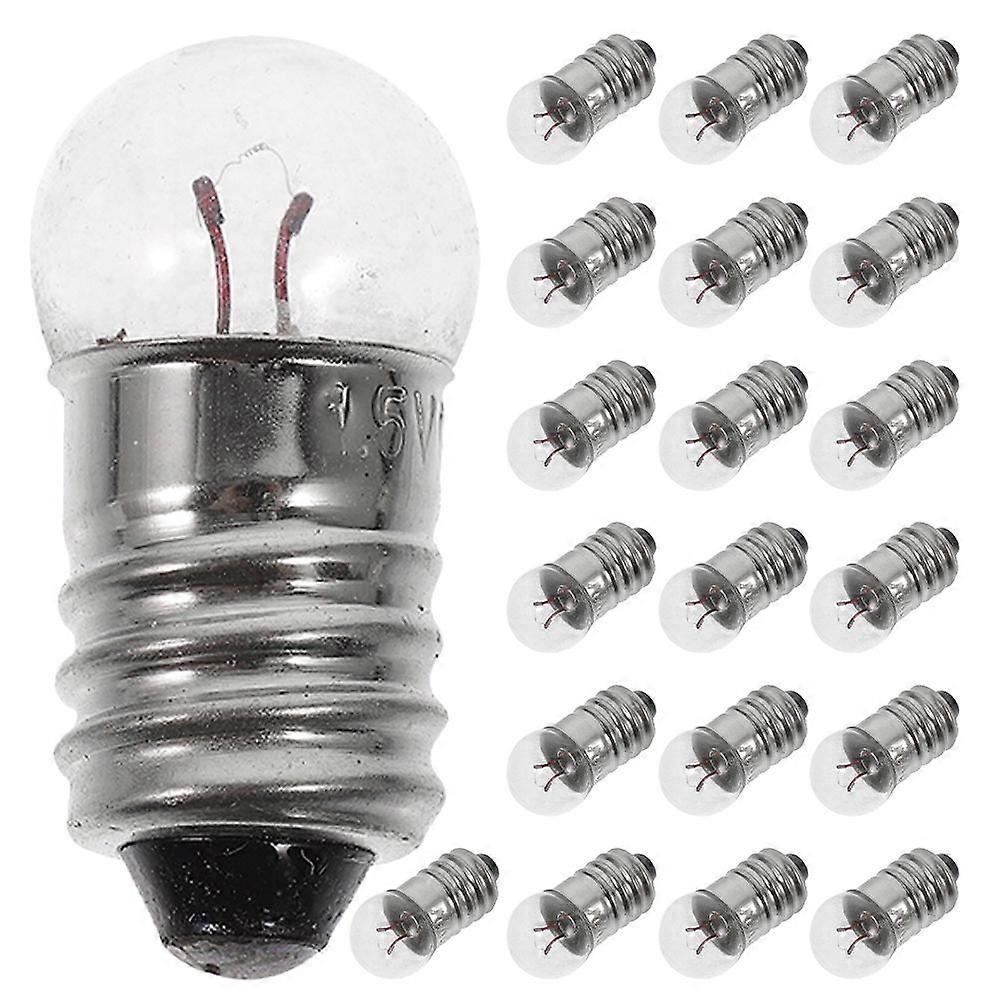 20pcs Mini Light Bulbs: E10 Small Lamp Bulb For Electrical Experiment Diy Crafts And Flashlight Parts Compatible With Various Sockets