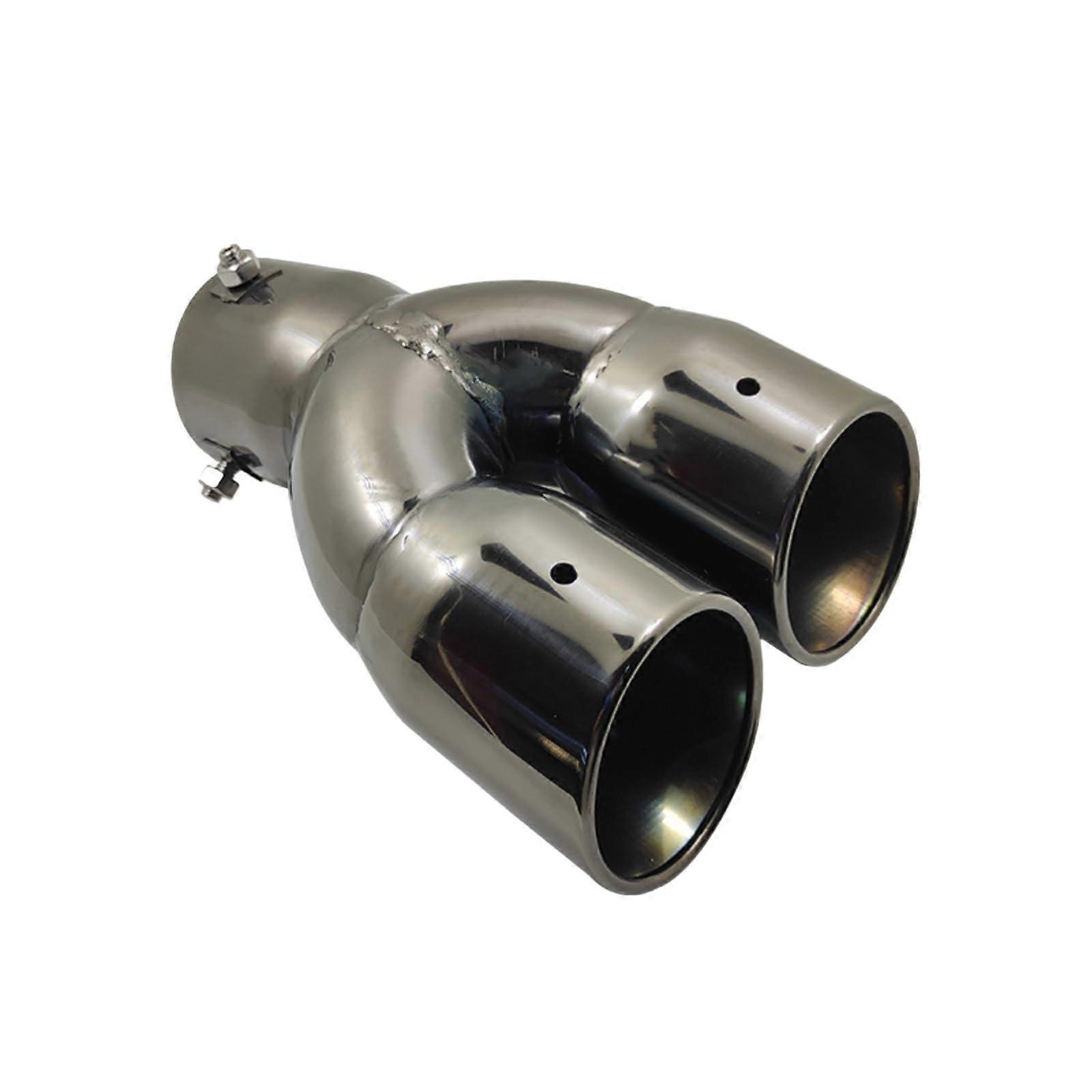 Stainless Steel Car Exhaust Tip with Noise Reduction, Compatible with Mitsubishi Sport, Universal Fit