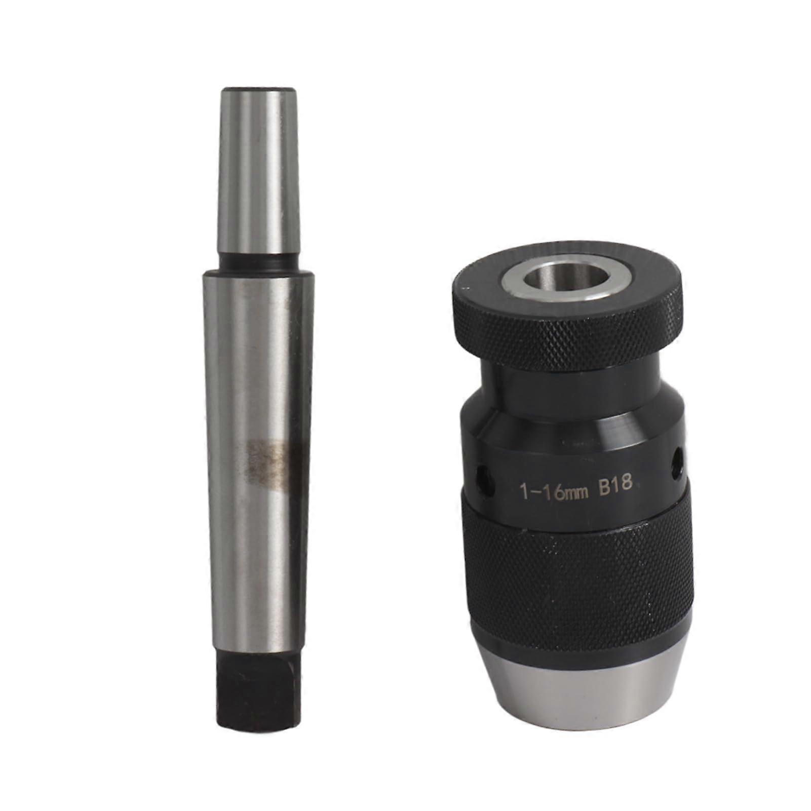 MT3 B18 Lathe Drill Chuck 16mm Capacity Precision Grip for Milling Drilling and Woodworking