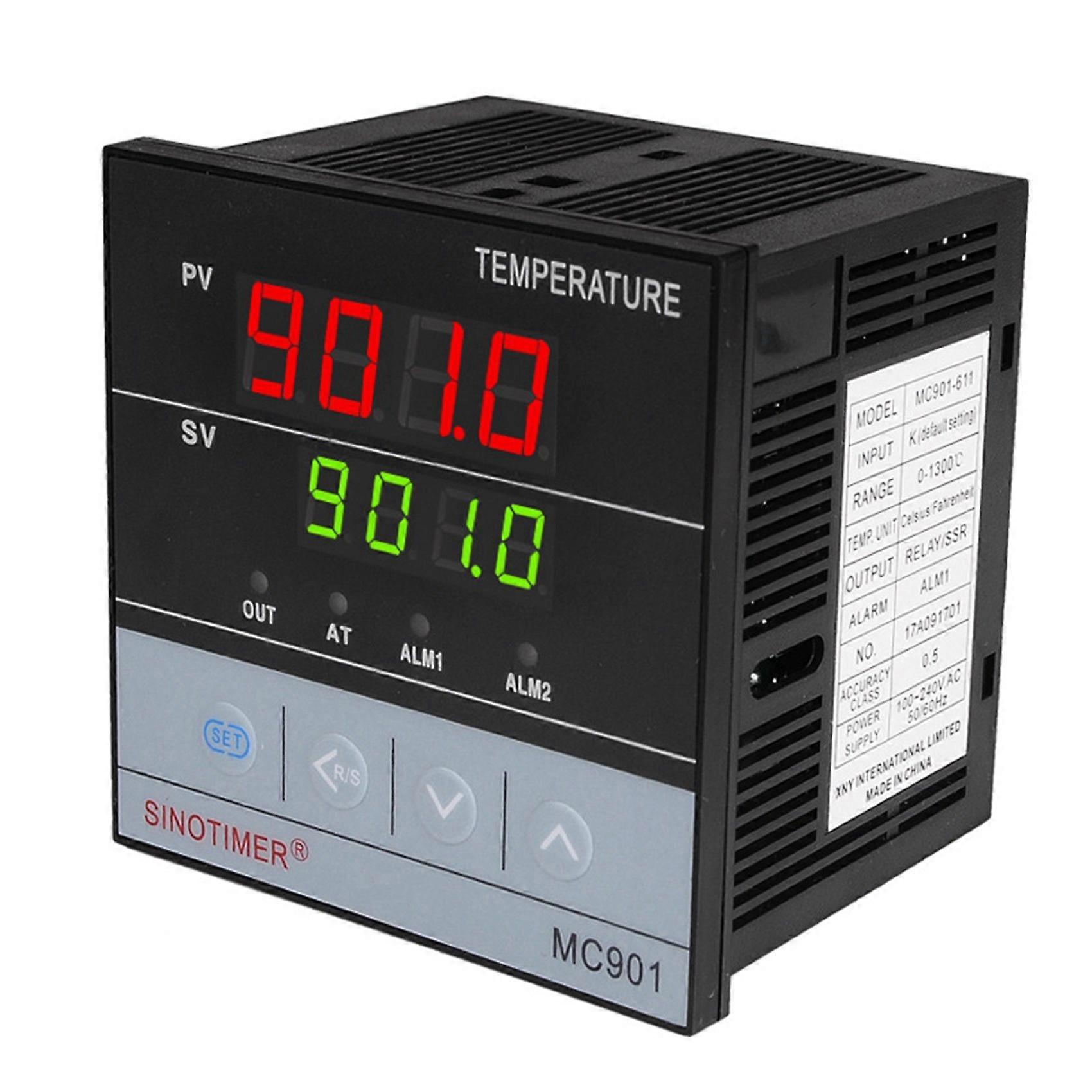 5X SINOTIMER MC901 Digital Waterproof PID Temperature Controller K Type PT100 Sensor Input Relay SSR Output