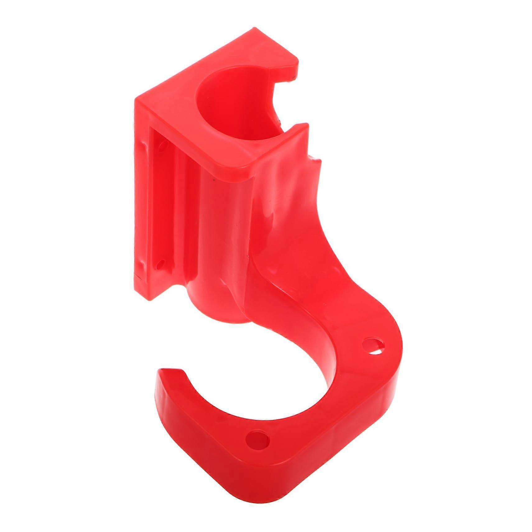 Wall Mount Pressure Washer Accessory Rack Waterproof Durable Hose Holder and Nozzle Organizer Red